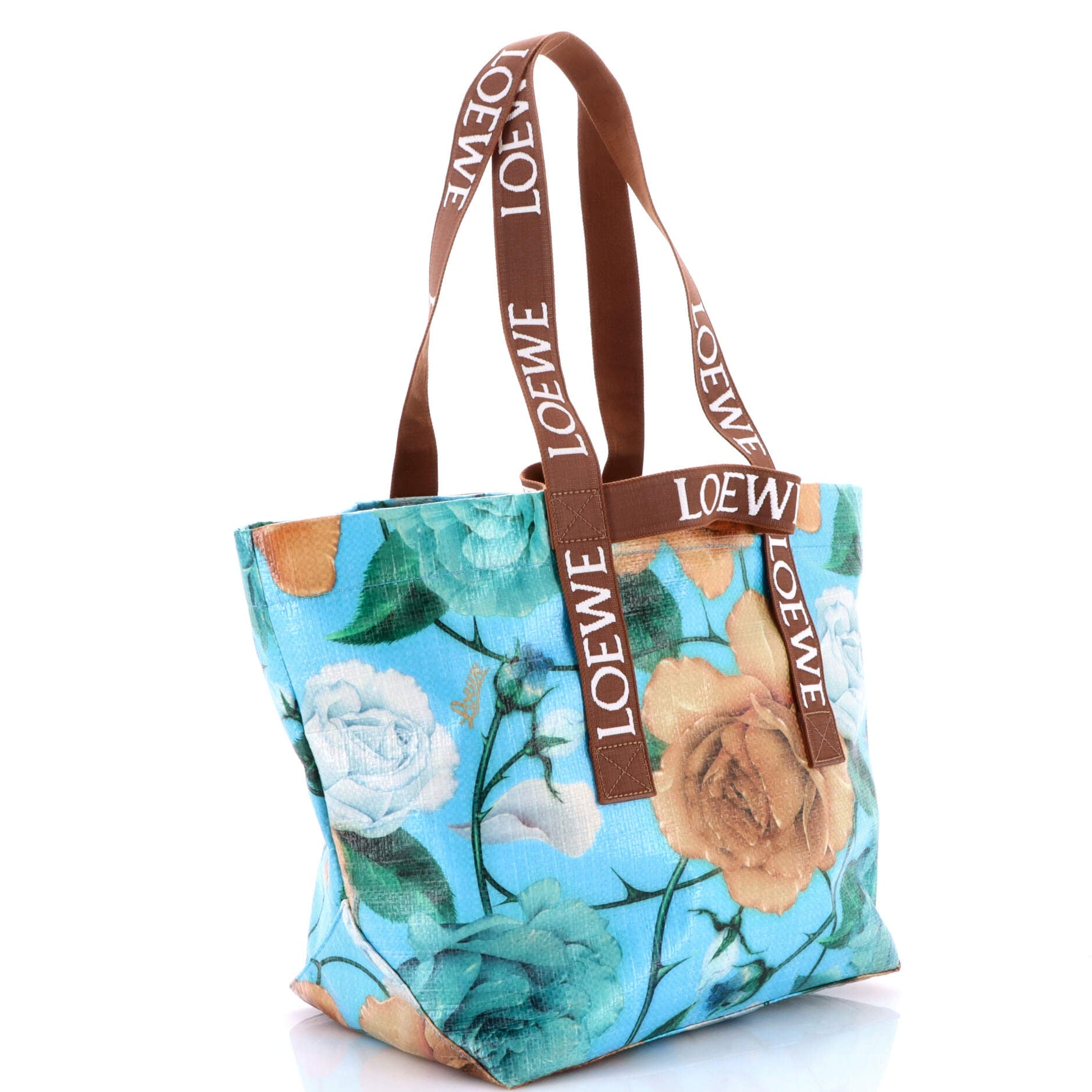 Fold Logo Strap Tote Printed Vinyl Large