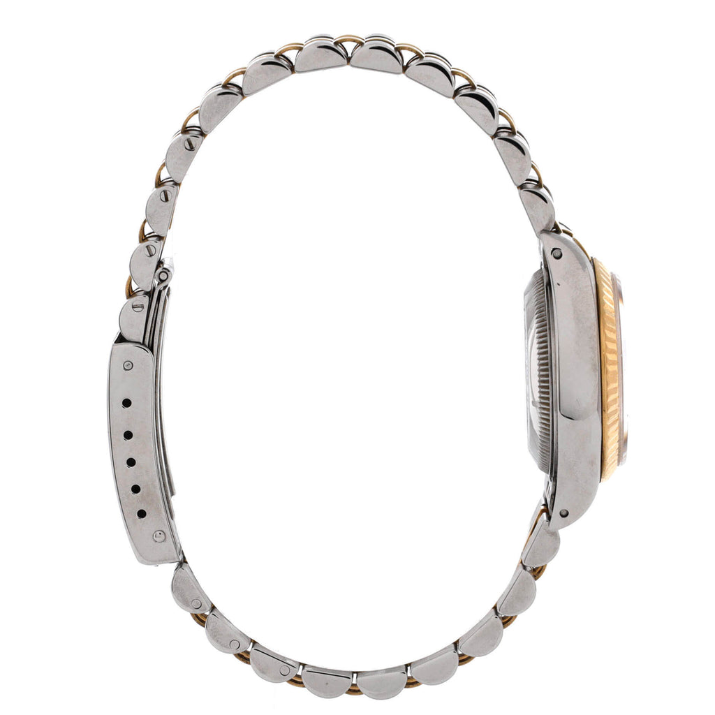 Oyster Perpetual Datejust Automatic Watch Stainless Steel and Yellow Gold with Diamond Markers 26