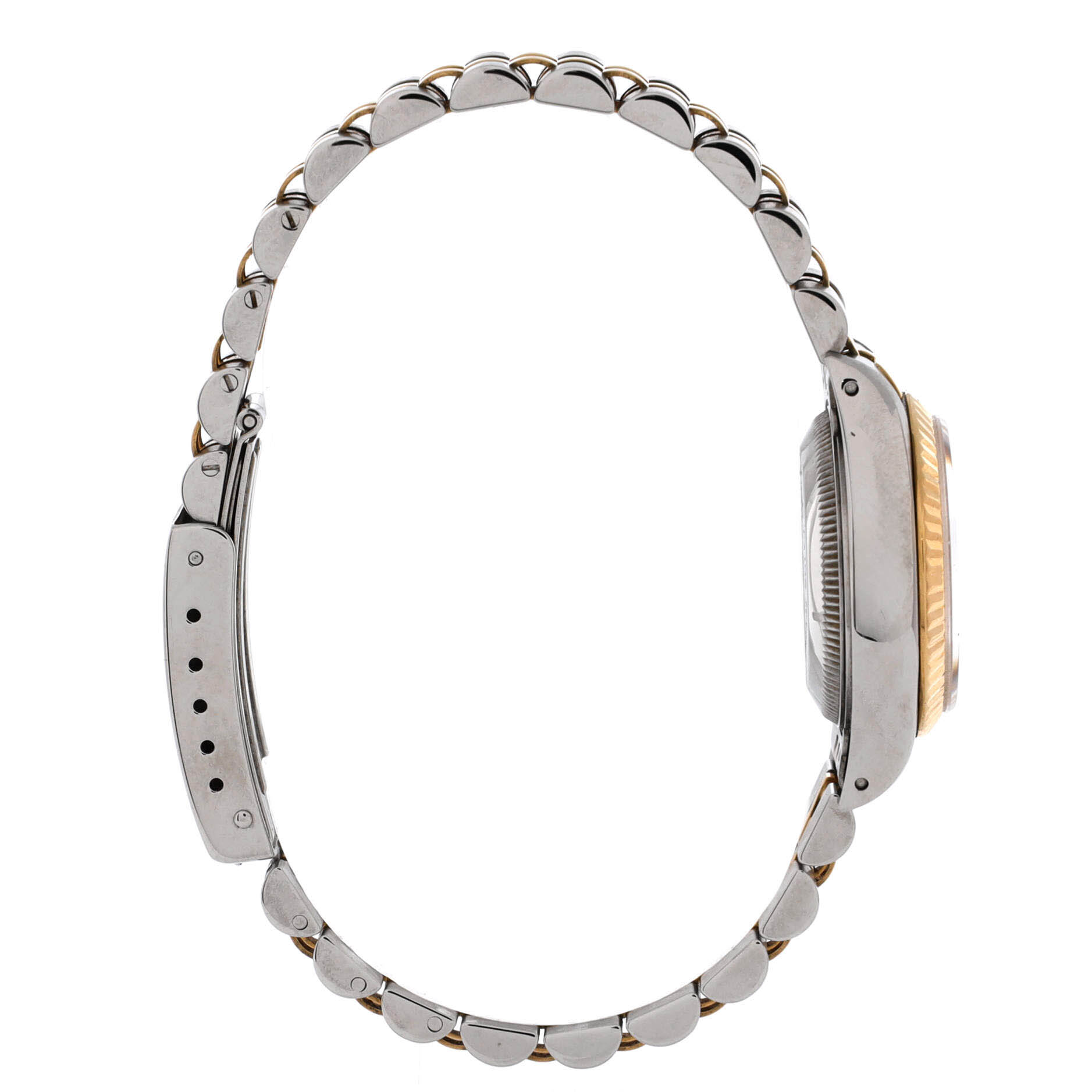 Oyster Perpetual Datejust Automatic Watch Stainless Steel and Yellow Gold with Diamond Markers 26