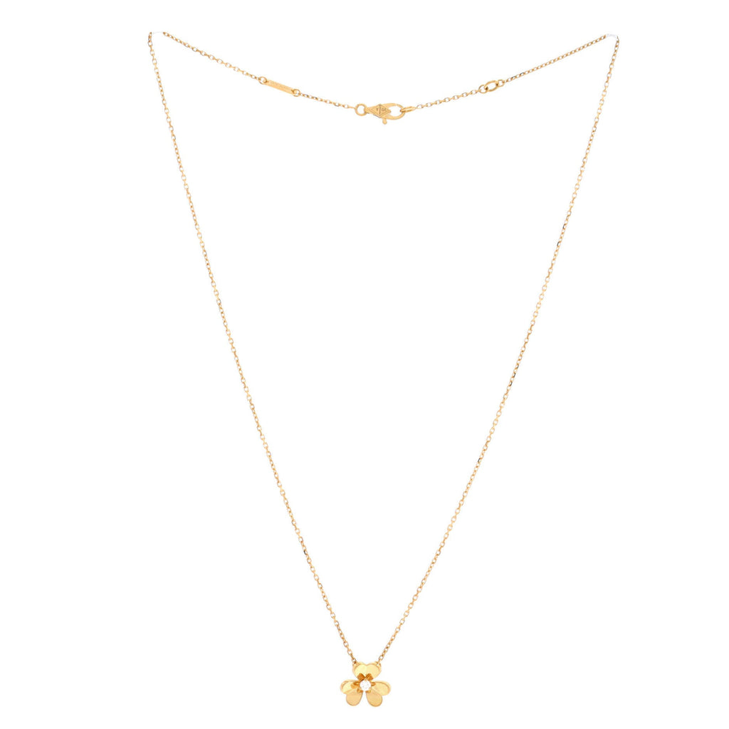 Frivole Pendant Necklace 18K Yellow Gold and Diamond Mini