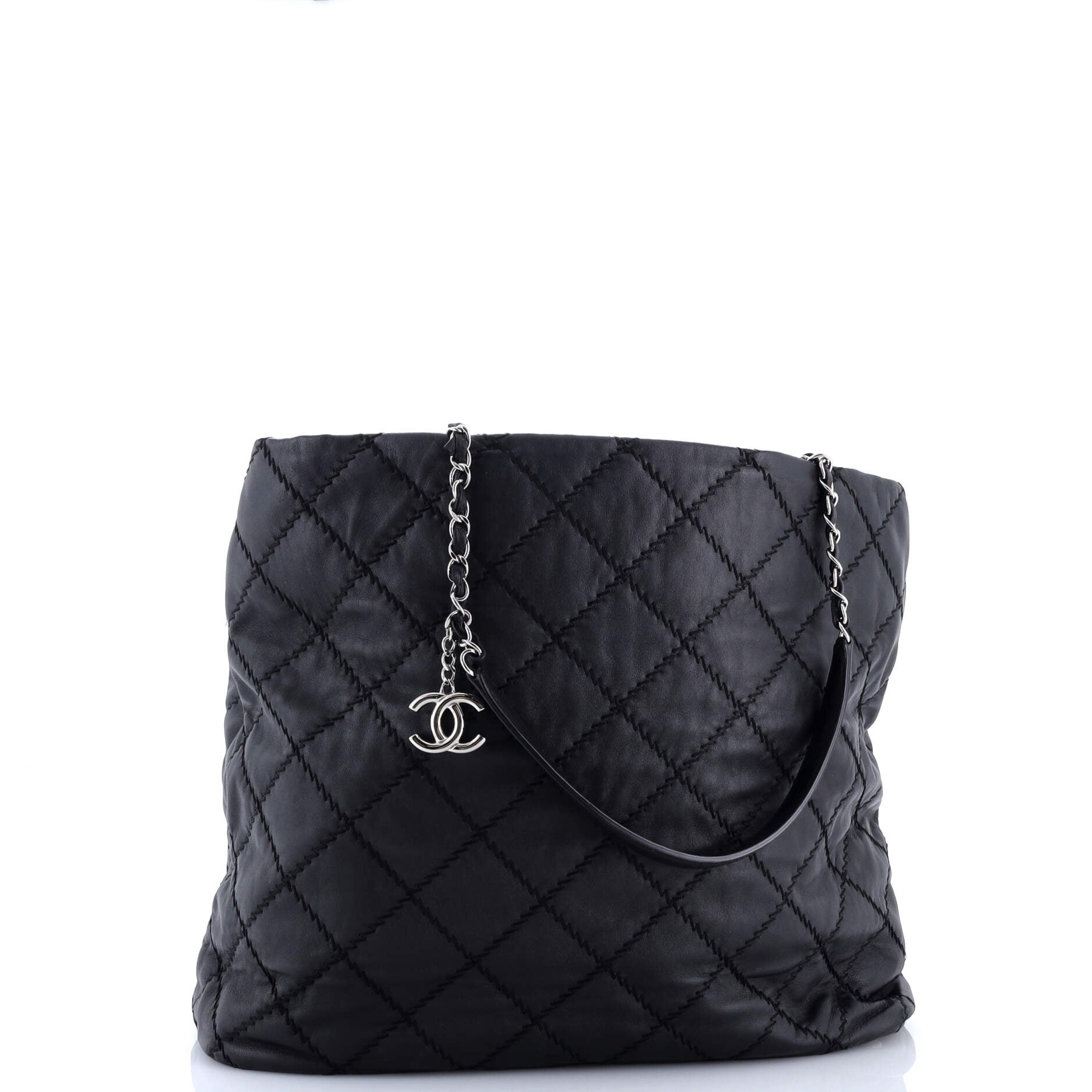 Ultimate Stitch Shopping Tote Quilted Leather Large
