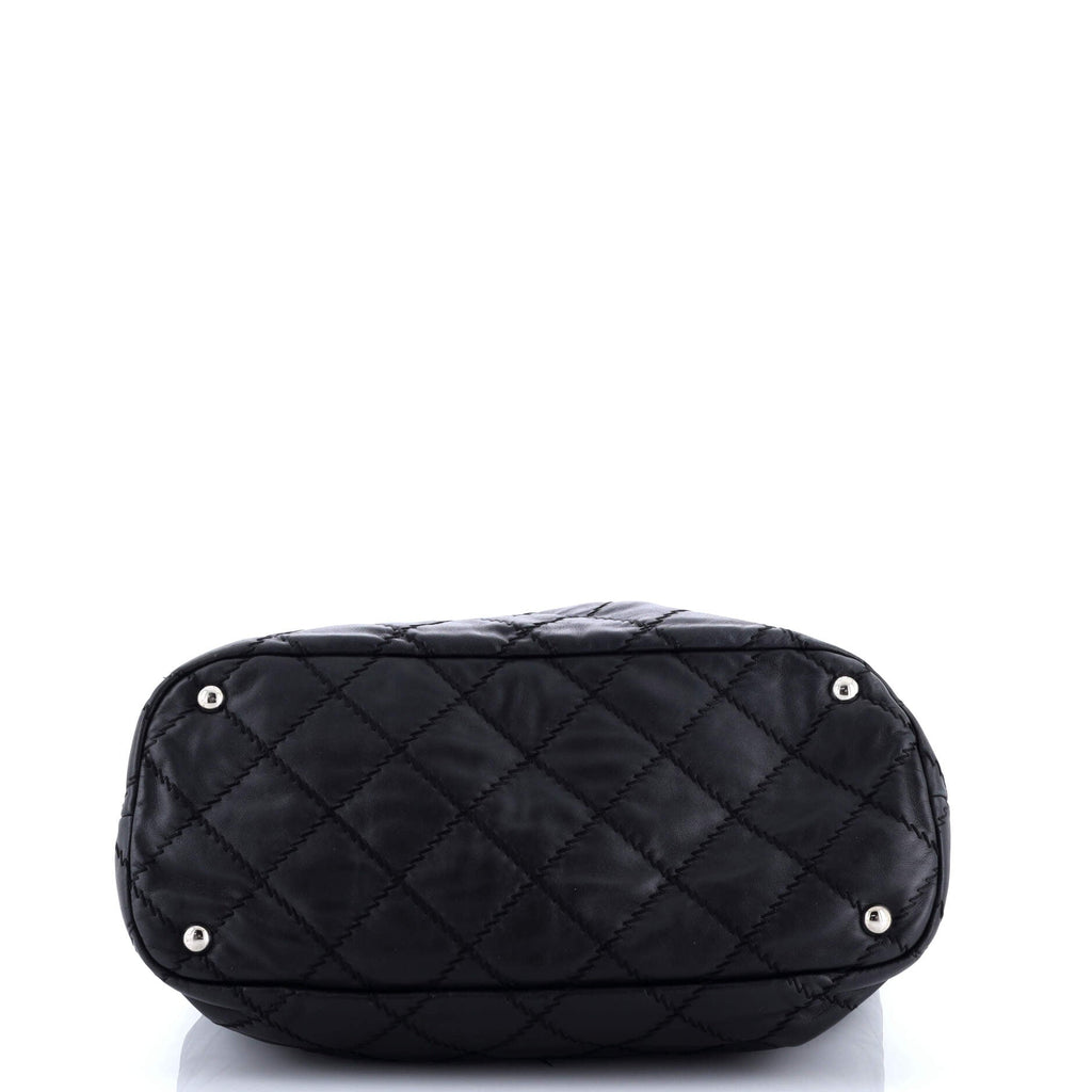 Ultimate Stitch Shopping Tote Quilted Leather Large