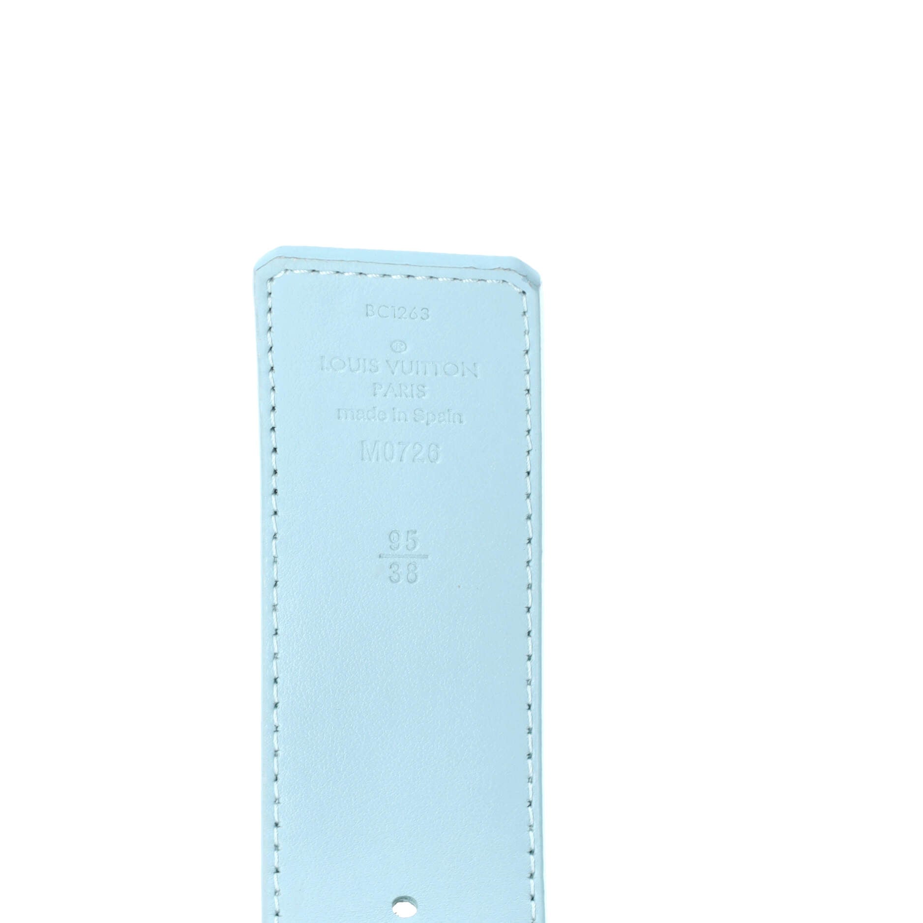 LV Initiales Reversible Belt Limited Edition Aquagarden Monogram Canvas Wide