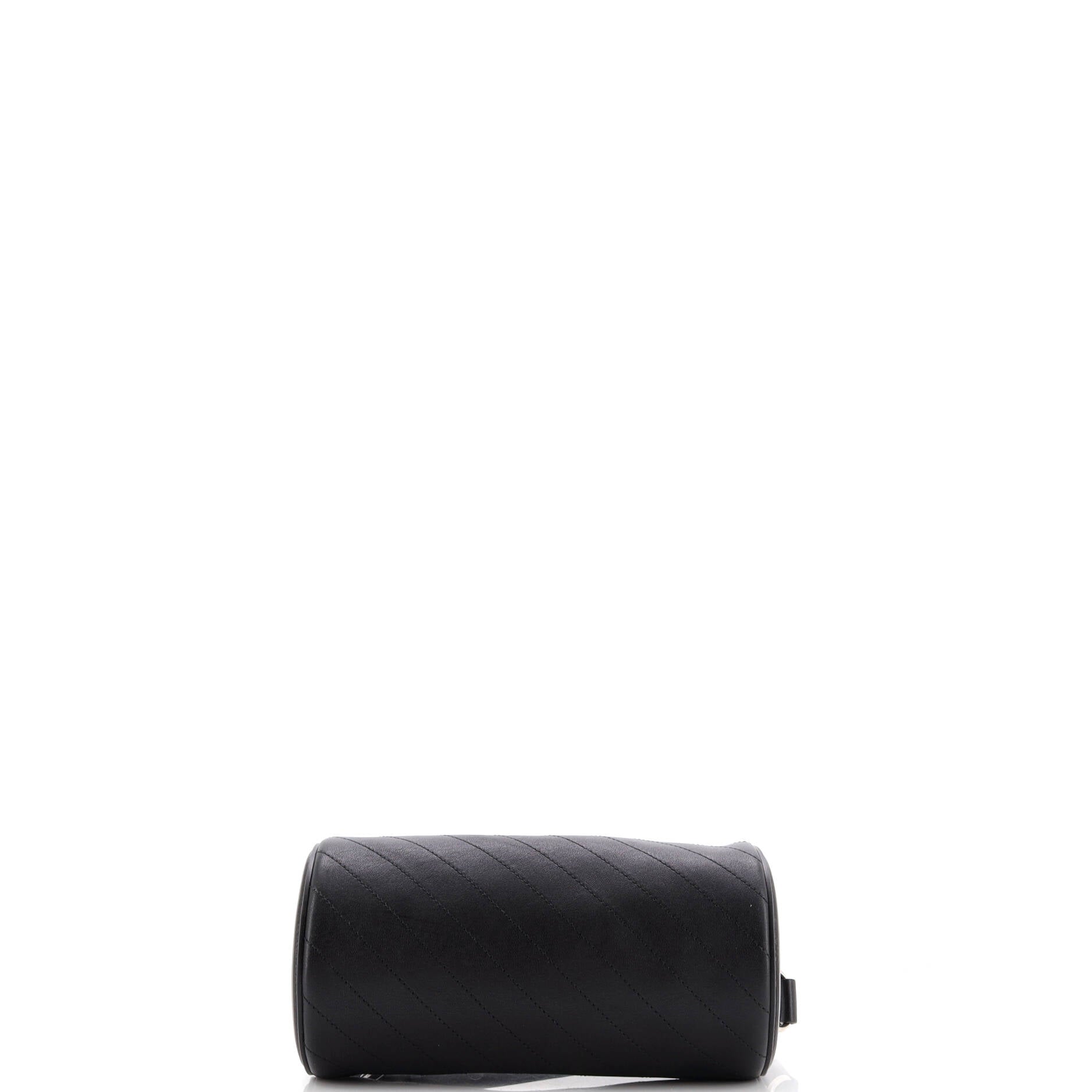 Blondie Shoulder Bag Diagonal Quilted Leather Small