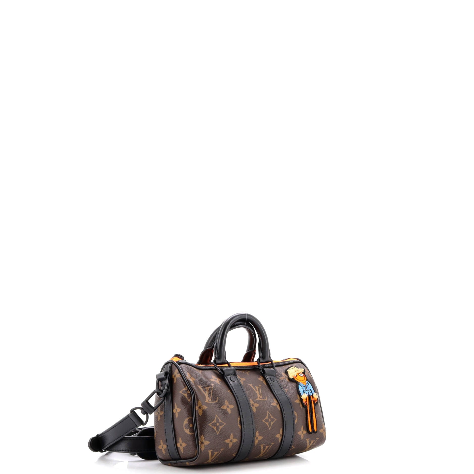 Keepall Bandouliere Bag Monogram Canvas with LV Friends Patch XS