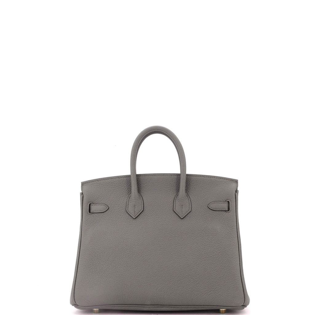 Birkin Handbag Grey Togo with Gold Hardware 25
