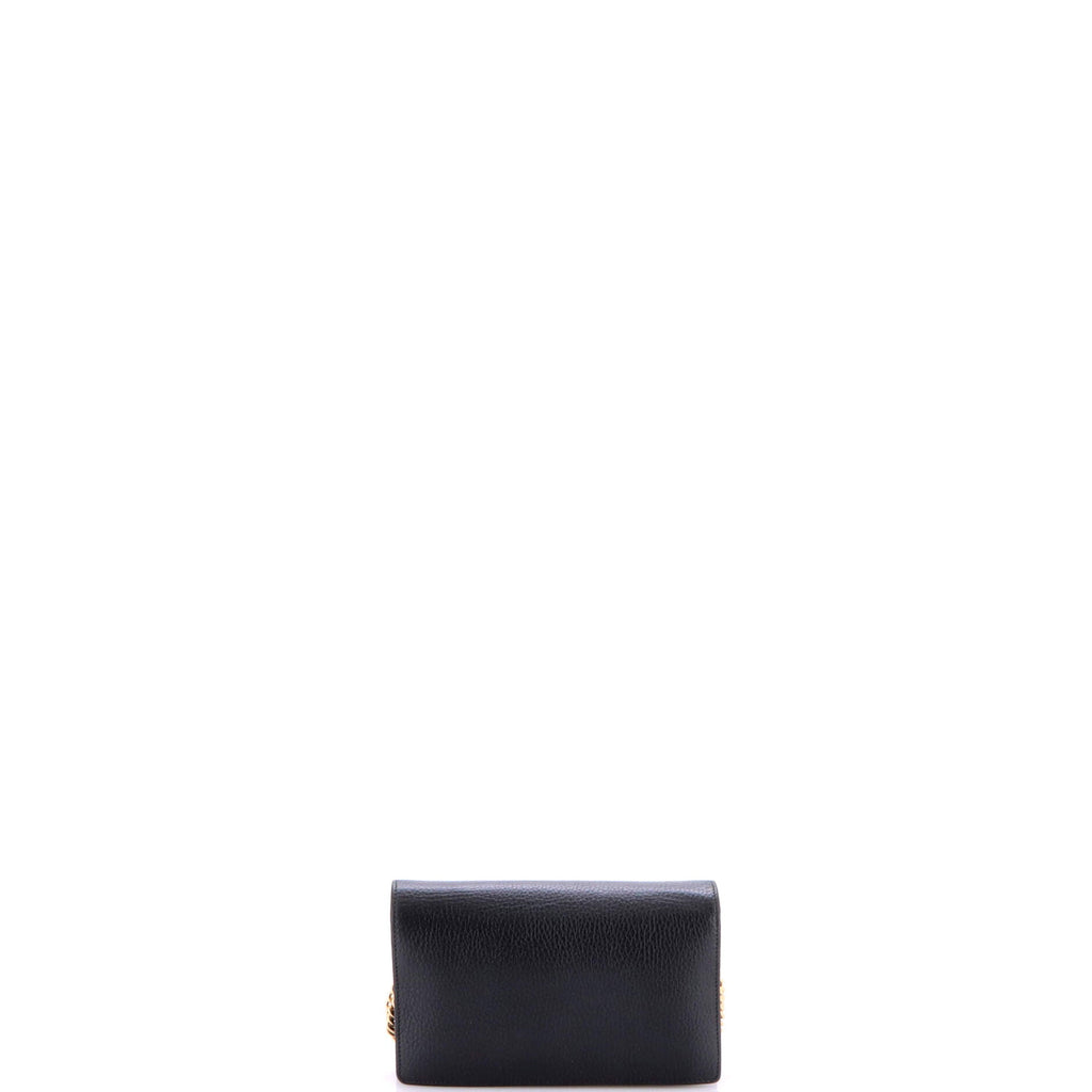 Petite GG Marmont Chain Wallet Leather Mini
