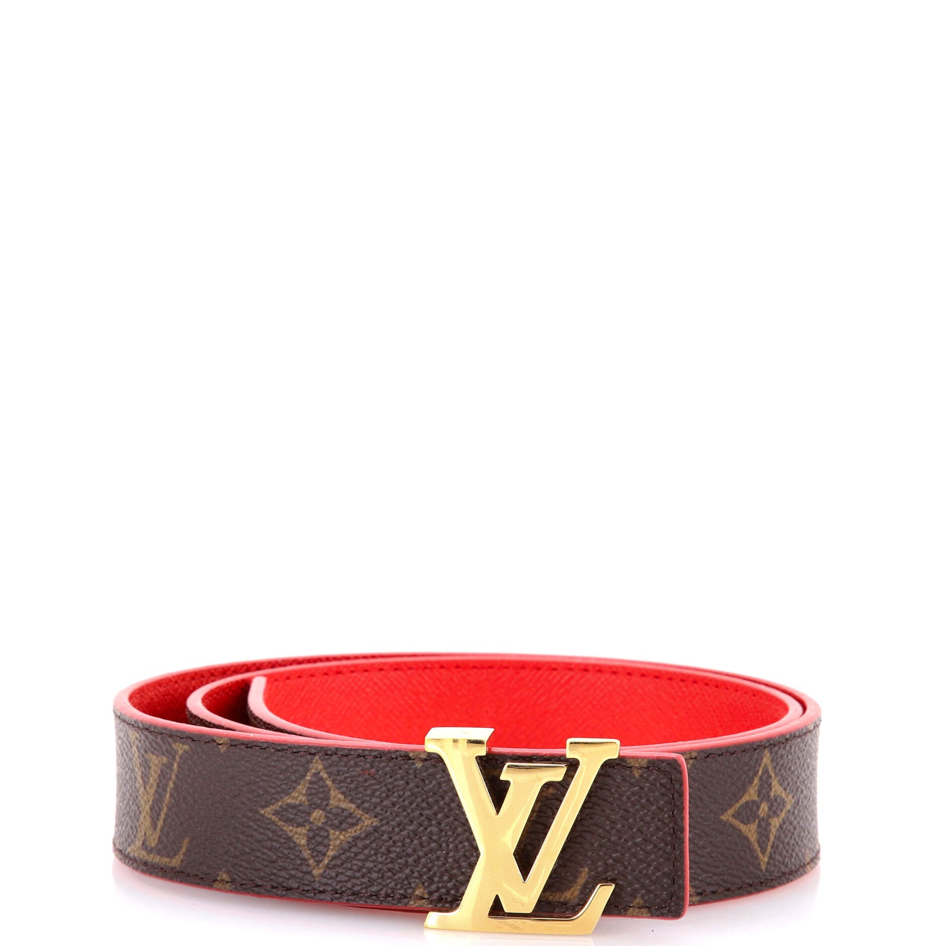 LV Initiales Reversible Belt Monogram Canvas and Leather Medium 75