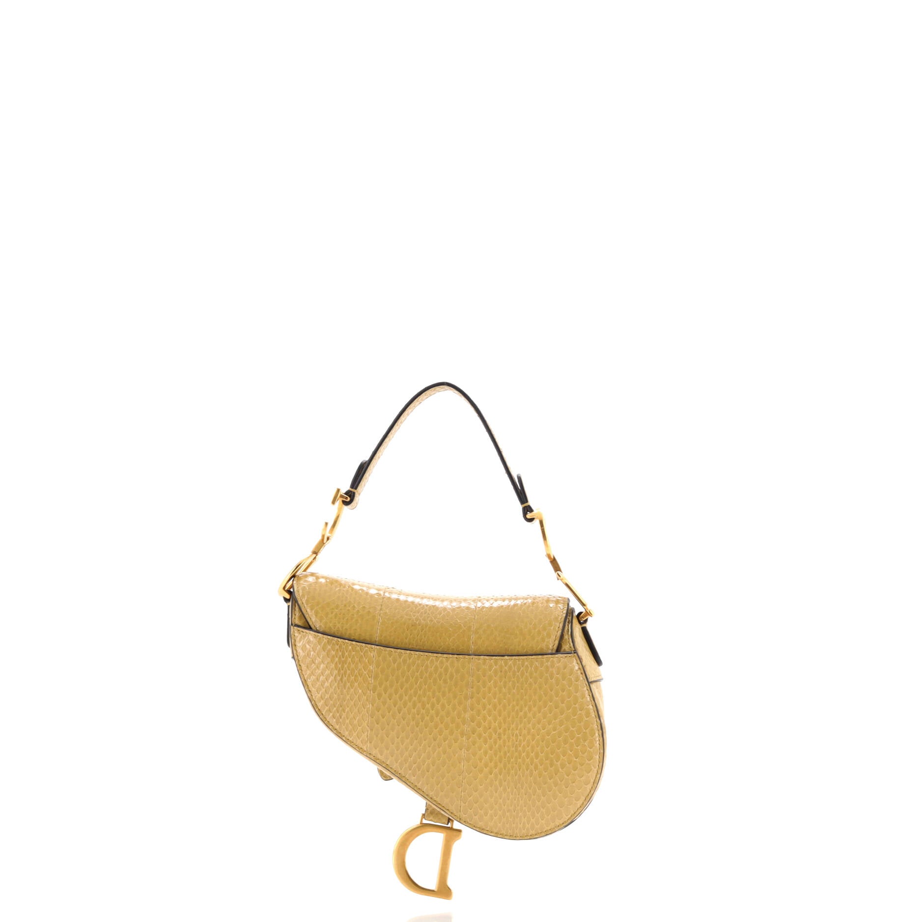 Saddle Handbag Python Mini