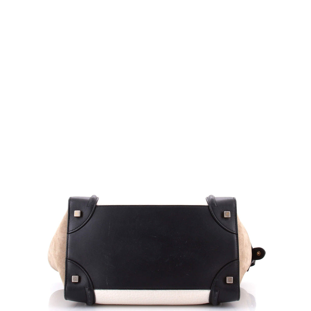 Tricolor Luggage Bag Leather Mini