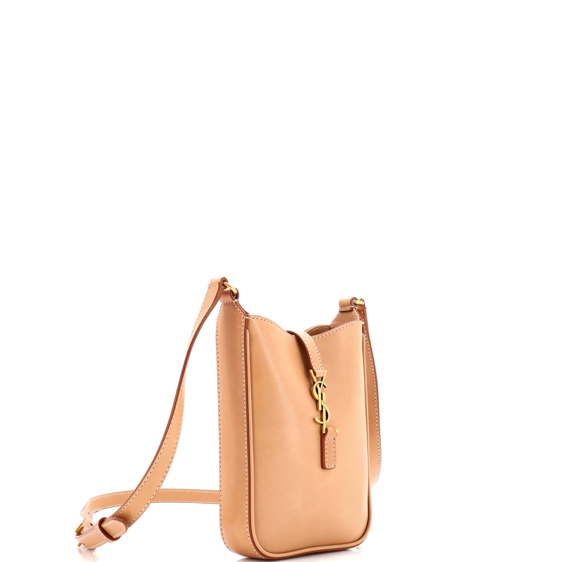 Le 5 a 7 Vertical Shoulder Bag Leather Mini