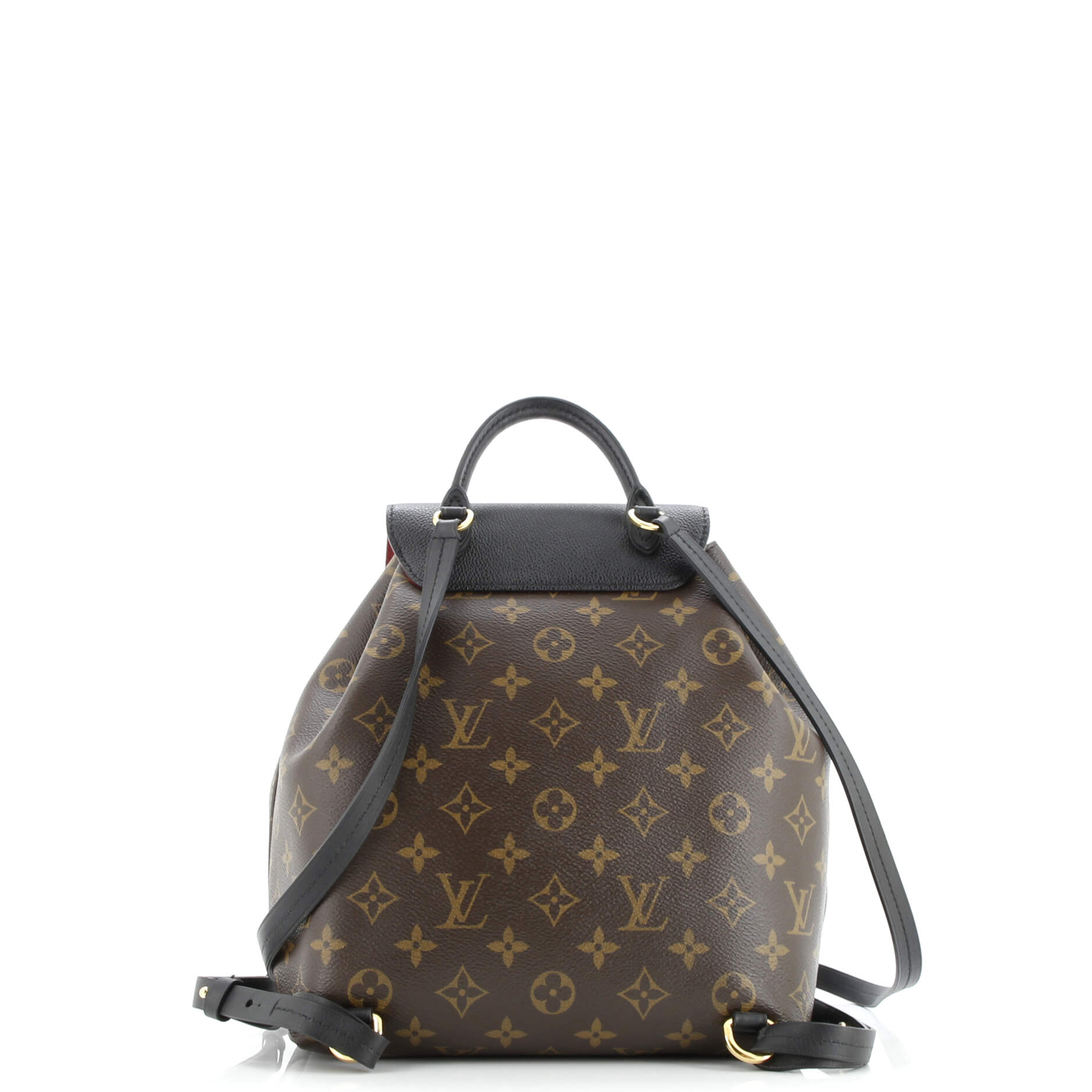 Montsouris NM Backpack Monogram Canvas with Leather PM