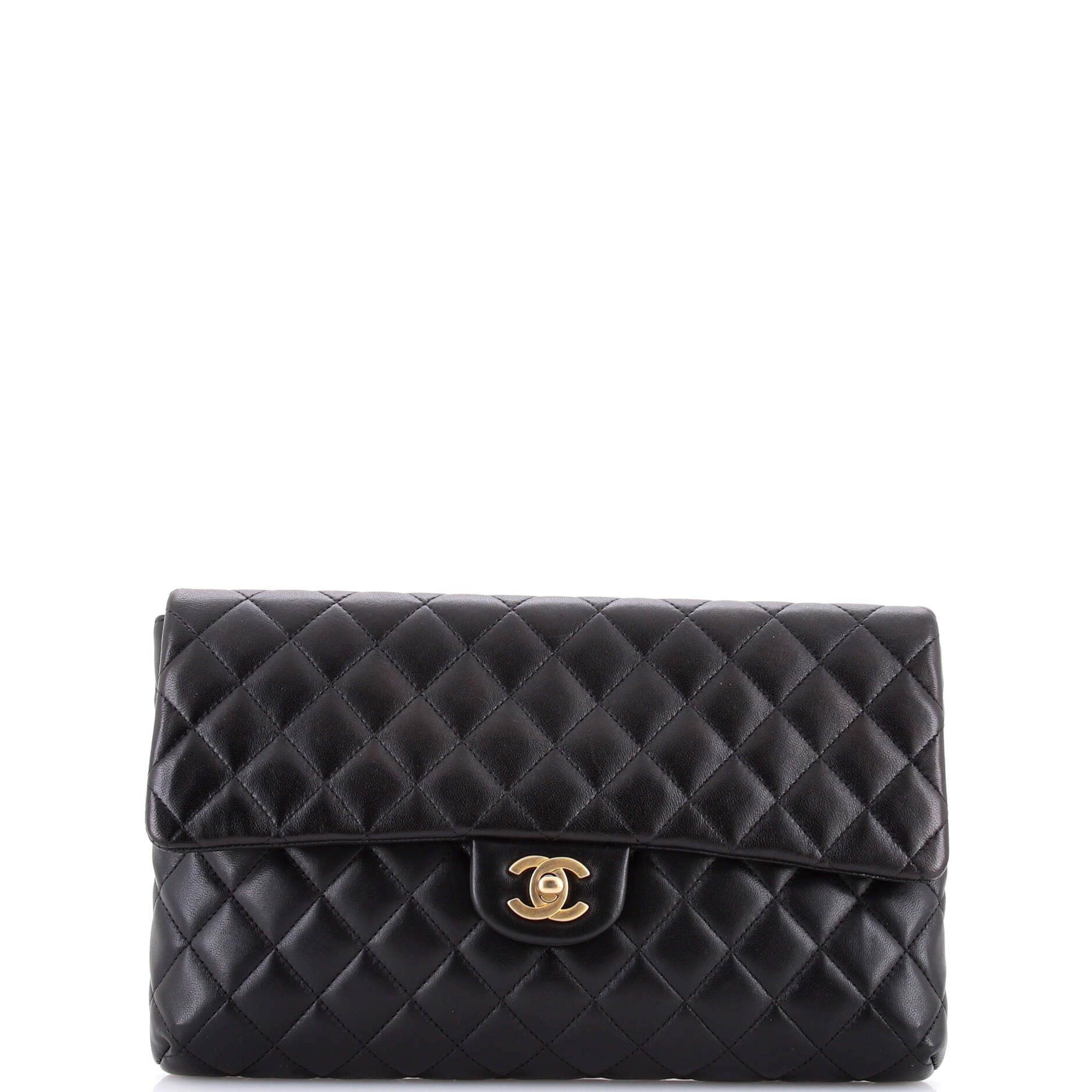 Classic Flap Clutch Quilted Lambskin