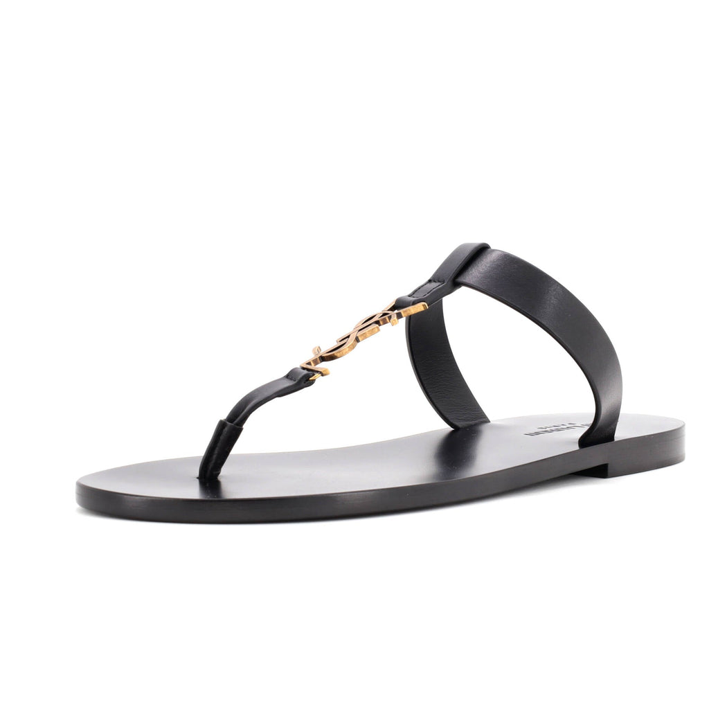 Men's Cassandra Thong Flat Sandals Leather