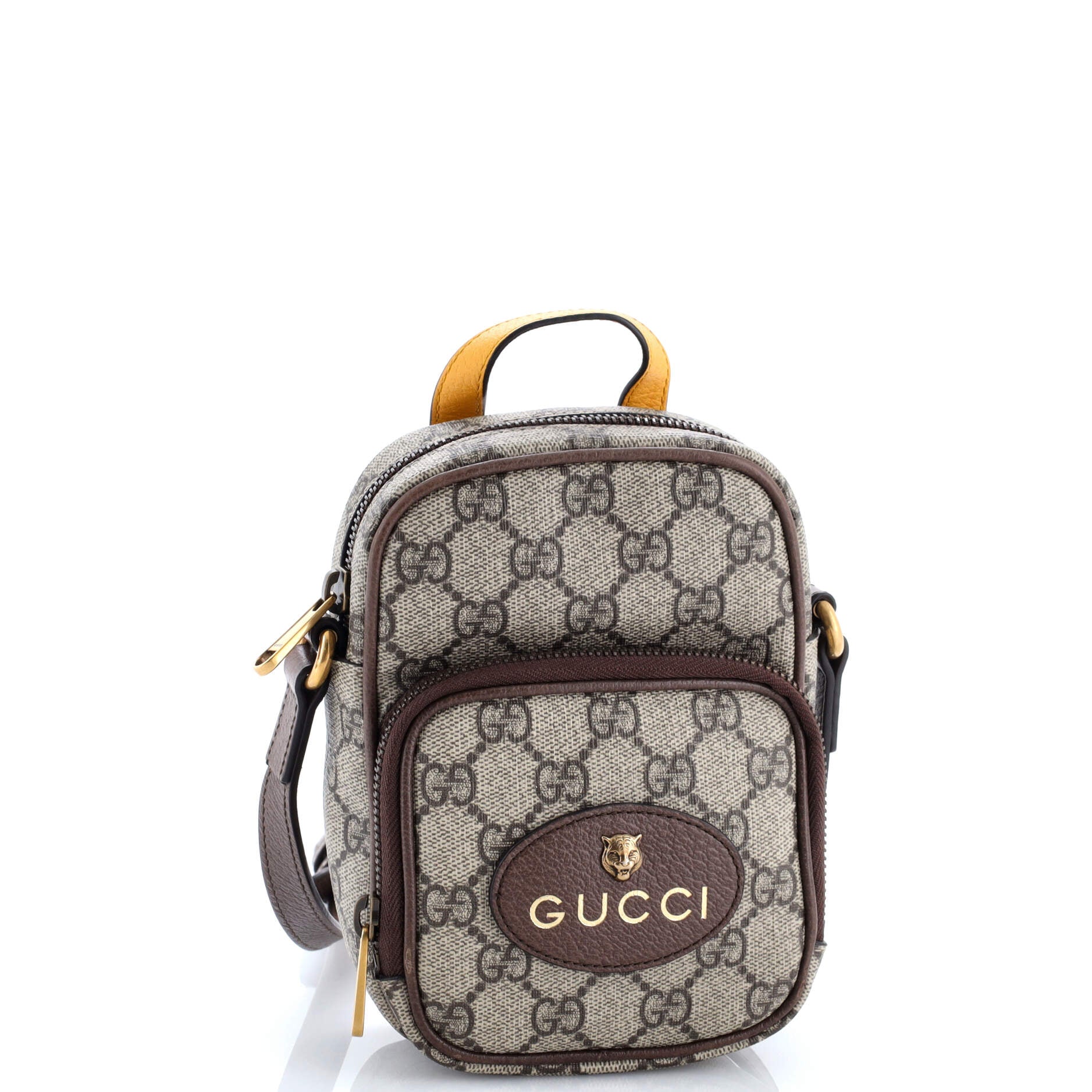 Neo Vintage Top Handle Crossbody Bag GG Coated Canvas Mini