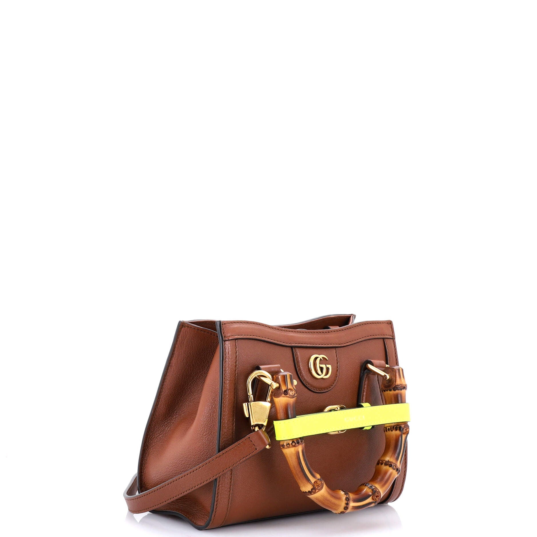 Diana NM Bamboo Handle Tote Leather Mini