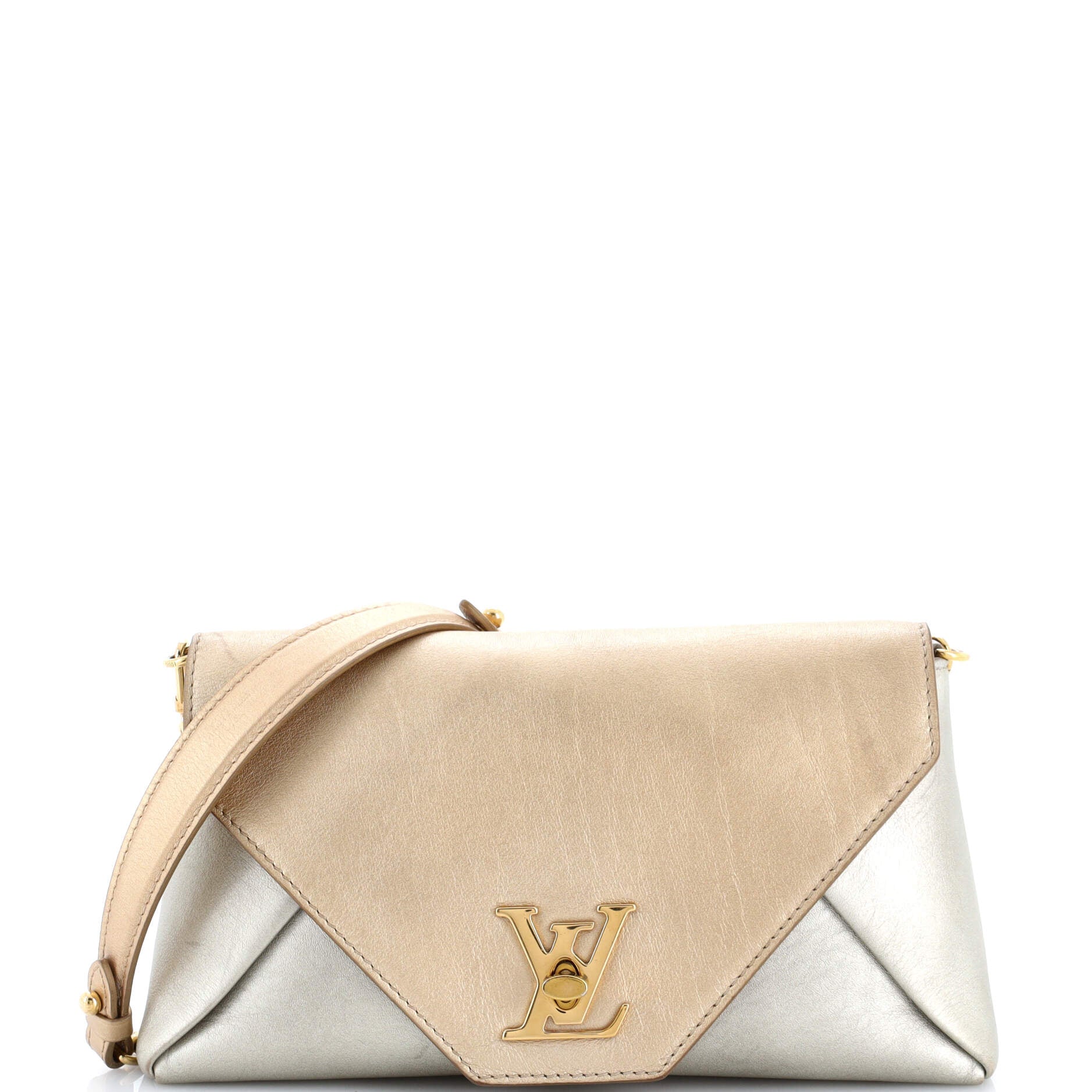Love Note Chain Clutch Leather