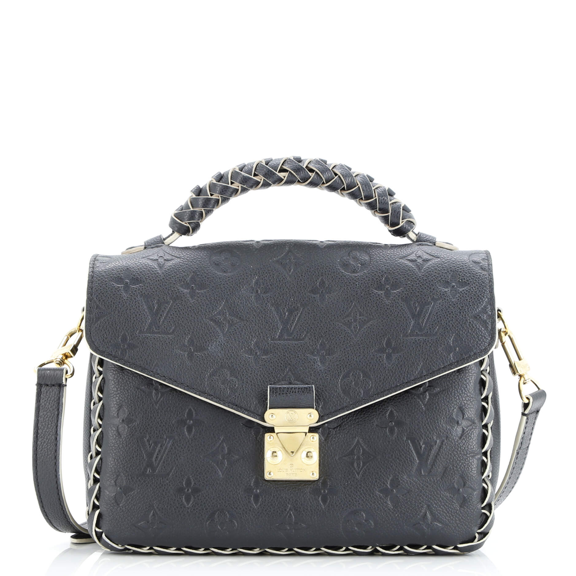 Braided Handle Pochette Metis Monogram Empreinte Leather