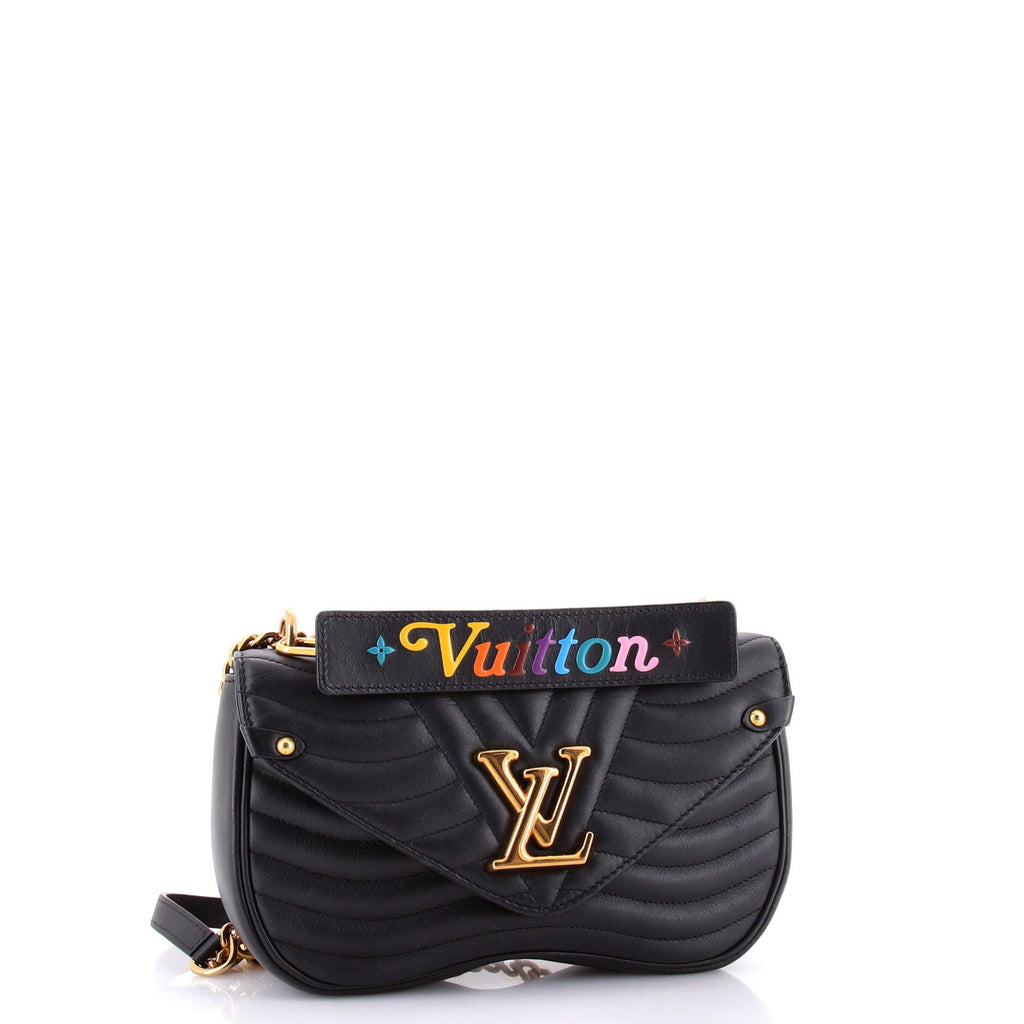 New Wave Chain Bag Quilted Leather MM