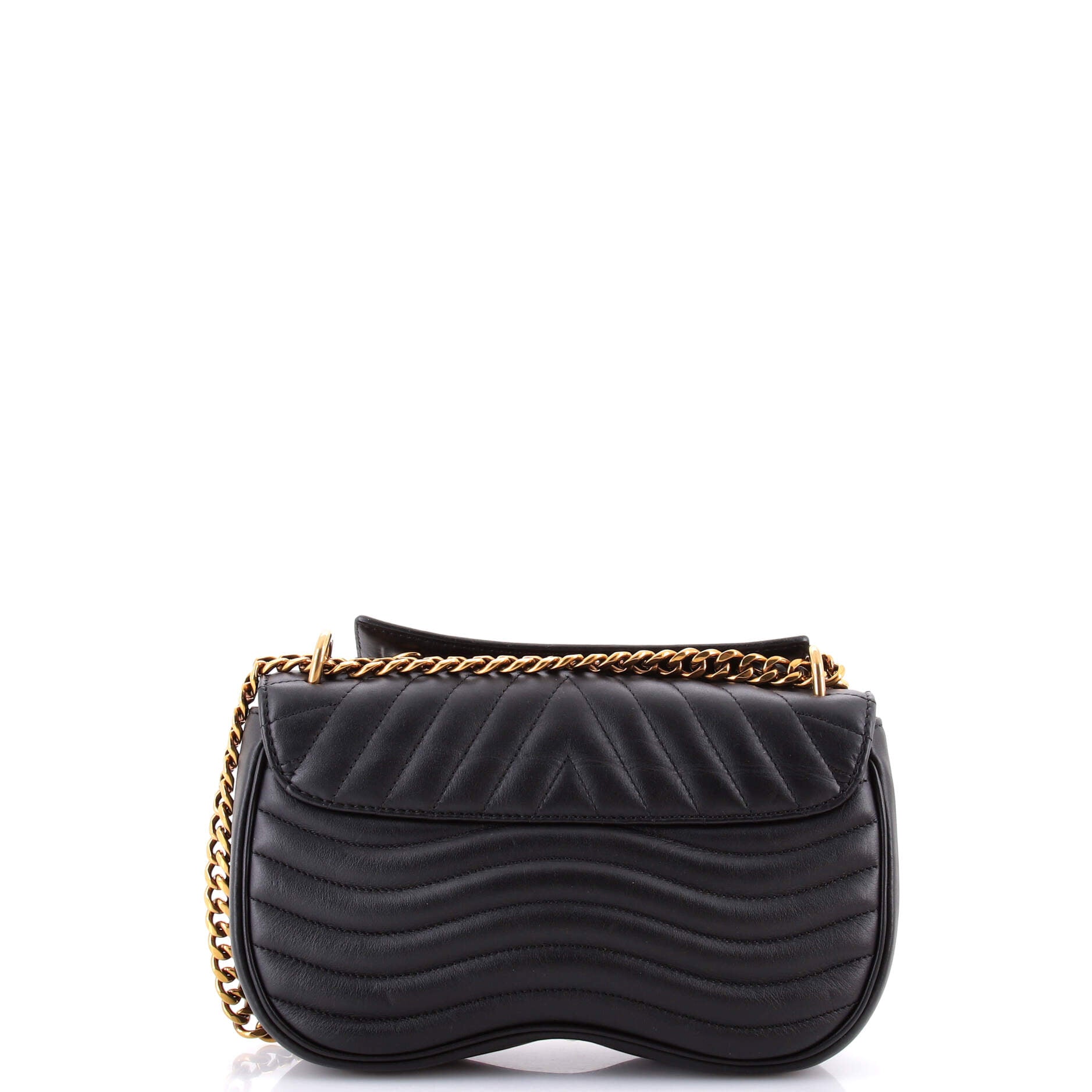 New Wave Chain Bag Quilted Leather MM