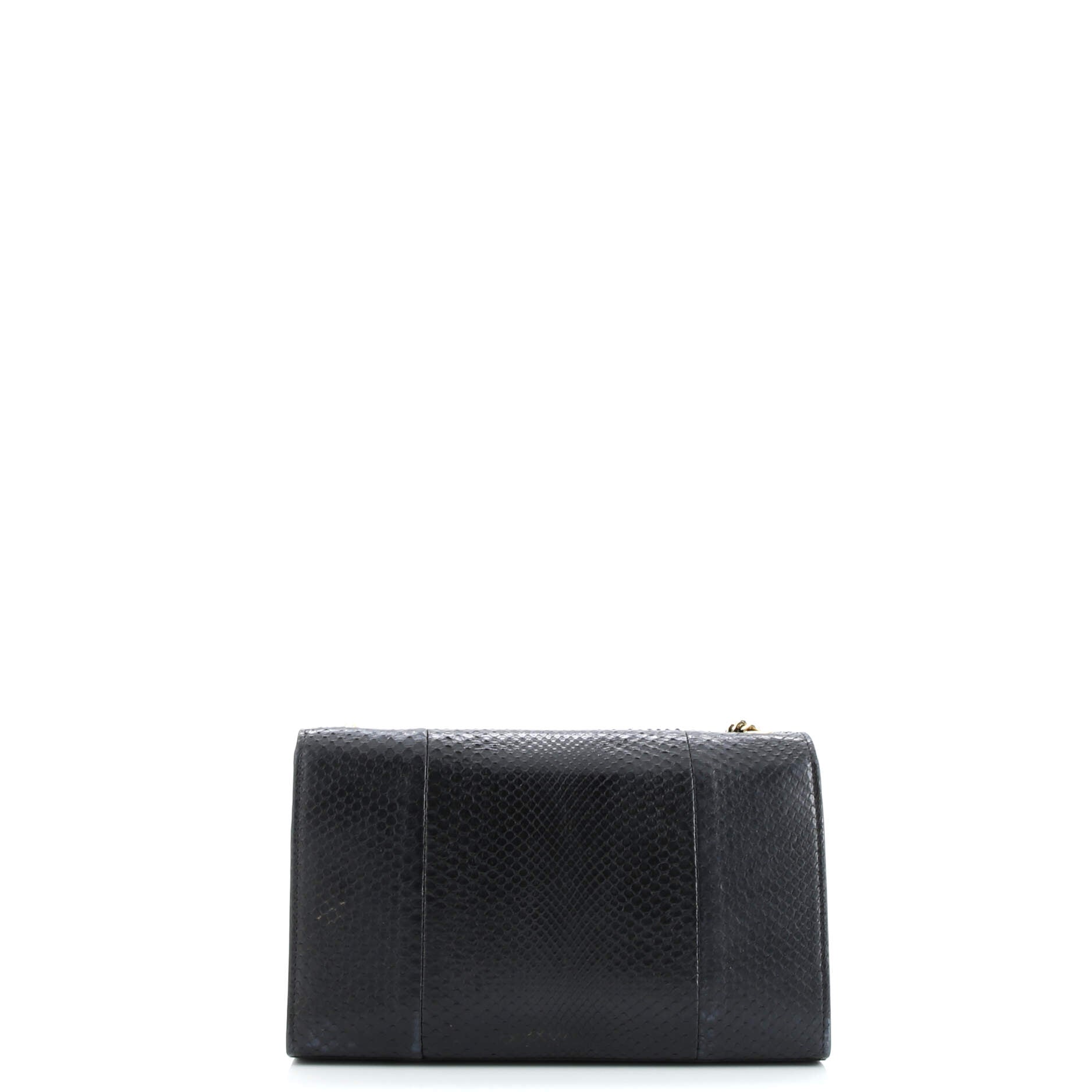 Classic Monogram Tassel Crossbody Bag Python Embossed Leather Medium