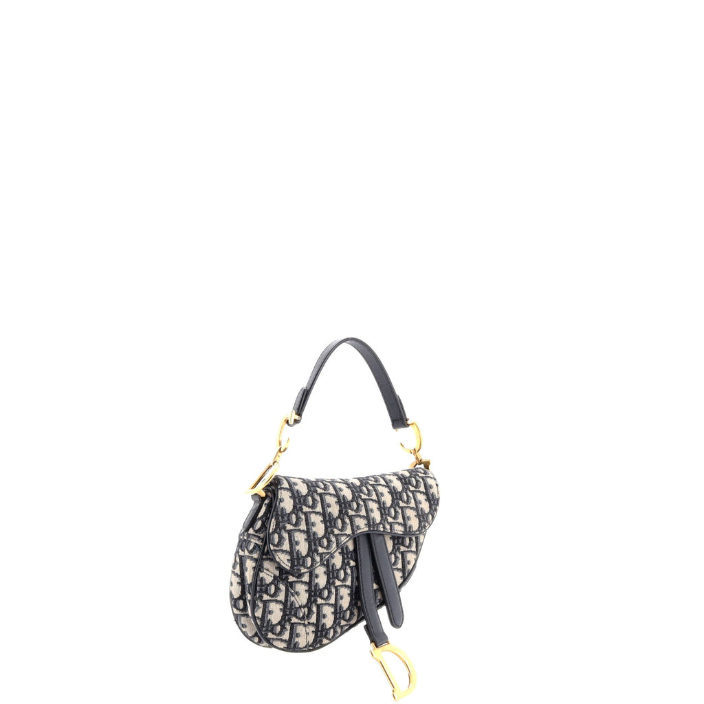 Saddle Handbag Oblique Canvas Mini
