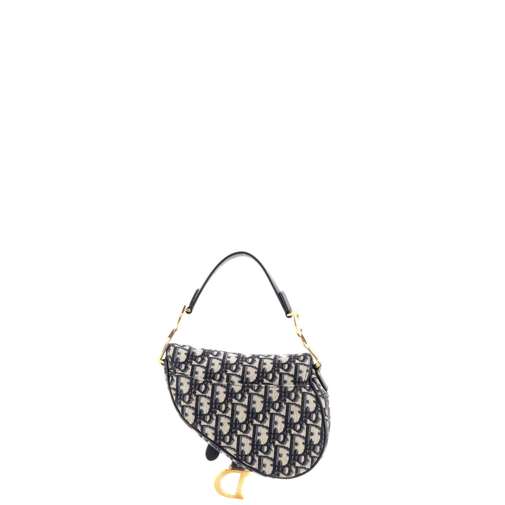 Saddle Handbag Oblique Canvas Mini