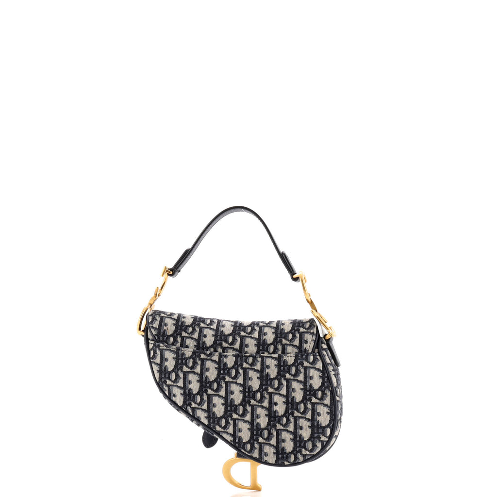 Saddle Handbag Oblique Canvas Mini