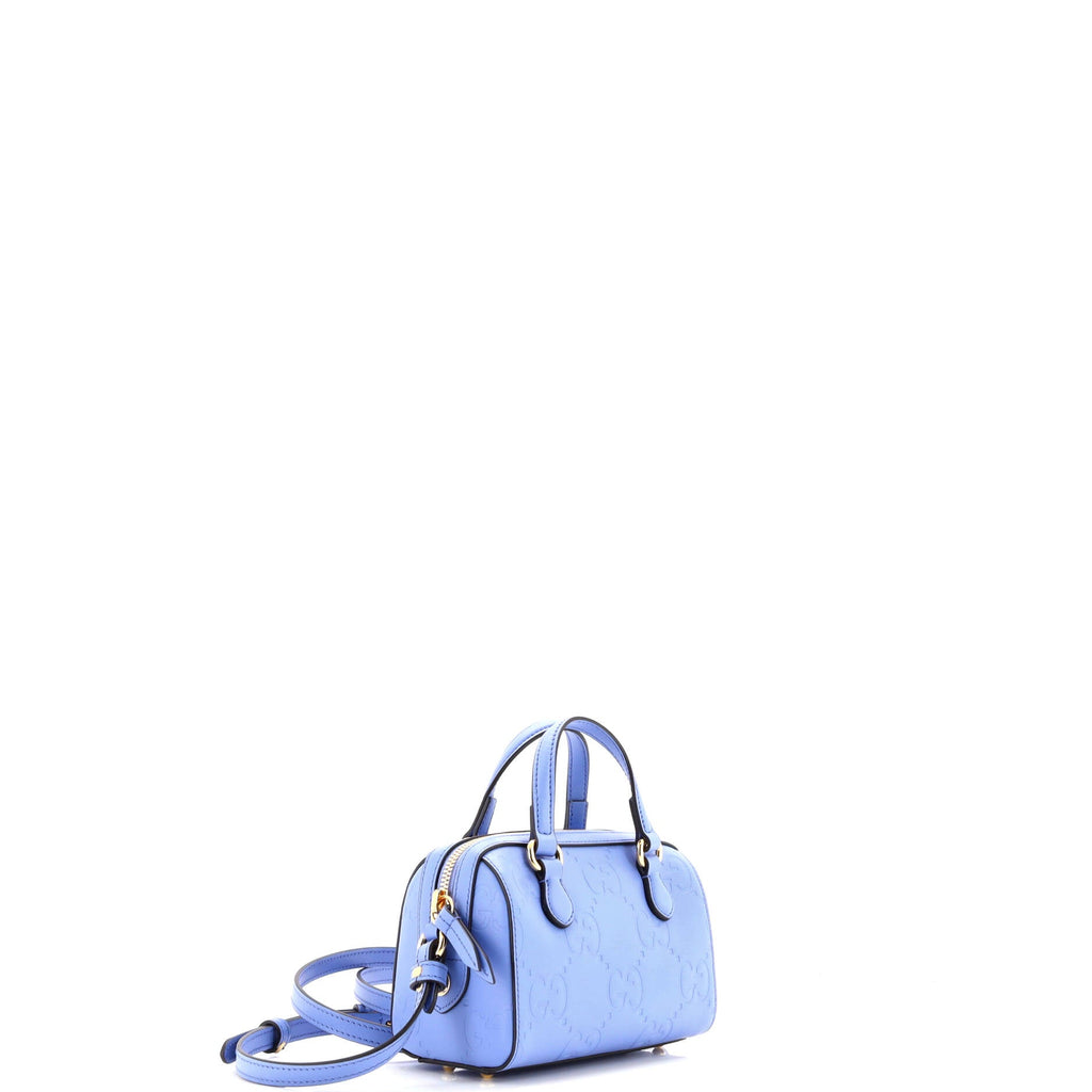 Convertible Top Handle Bag Jumbo GG Embossed Leather Mini