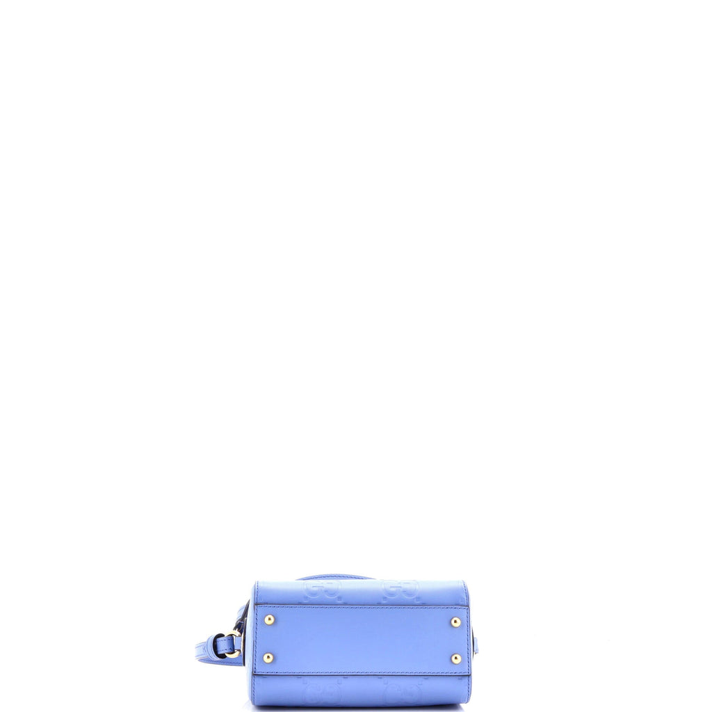 Convertible Top Handle Bag Jumbo GG Embossed Leather Mini
