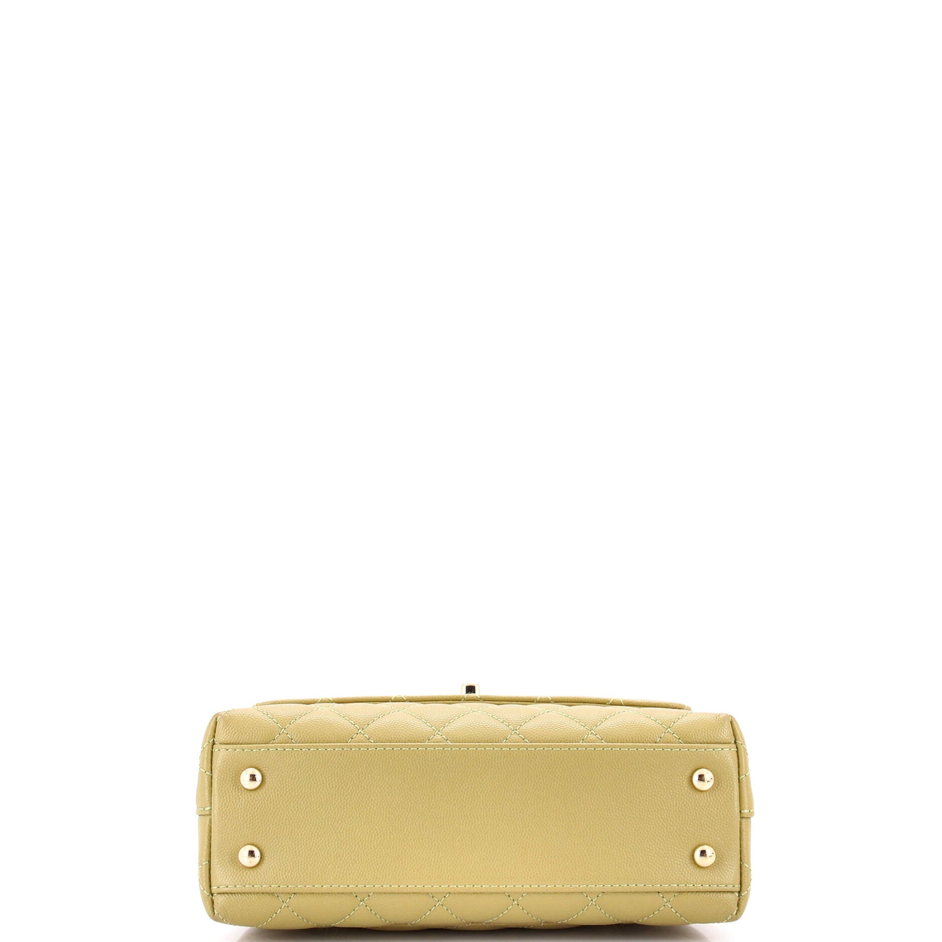 Coco Top Handle Bag Quilted Caviar Mini