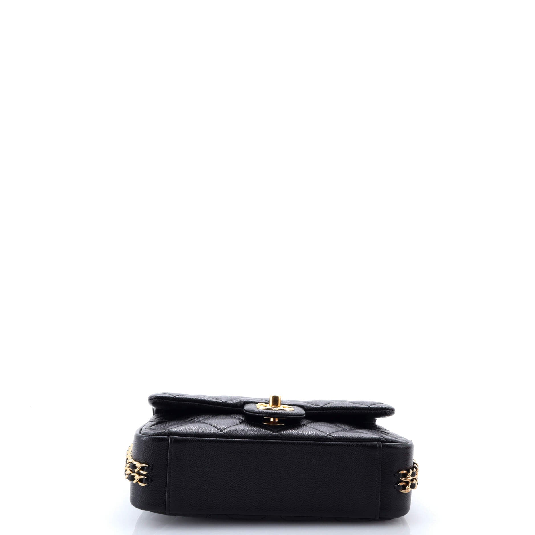 Coco You Chain Flap Bag Quilted Caviar Mini