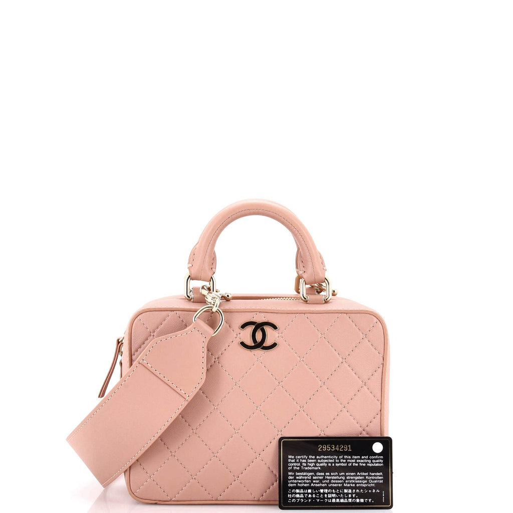 Travel Kit Vanity Case Quilted Calfskin Small