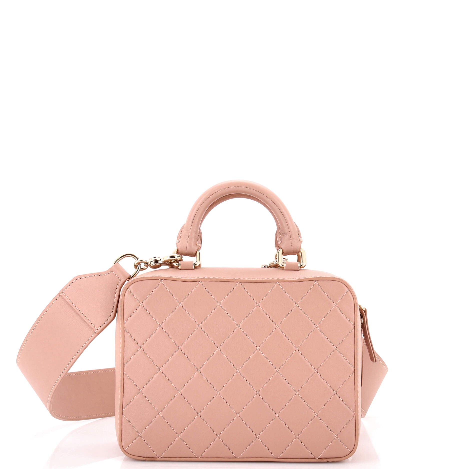 Travel Kit Vanity Case Quilted Calfskin Small