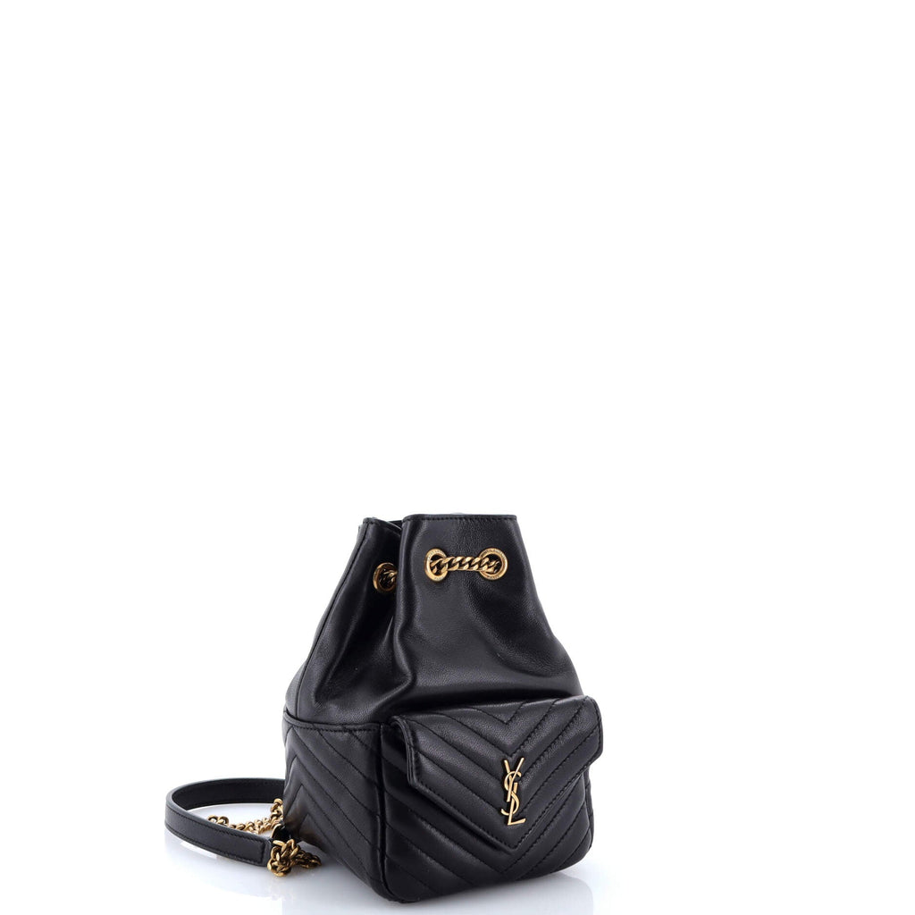 Joe Bucket Bag Matelasse Chevron Leather Mini