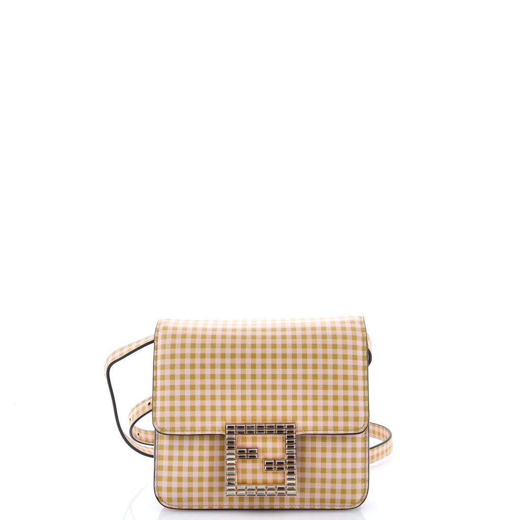 Fab Shoulder Bag Printed Leather with Crystal Detail