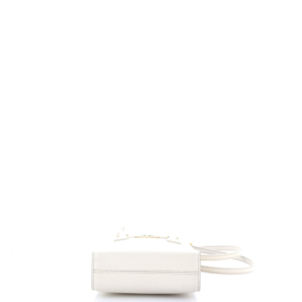Convertible Open Tote Saffiano Leather Mini