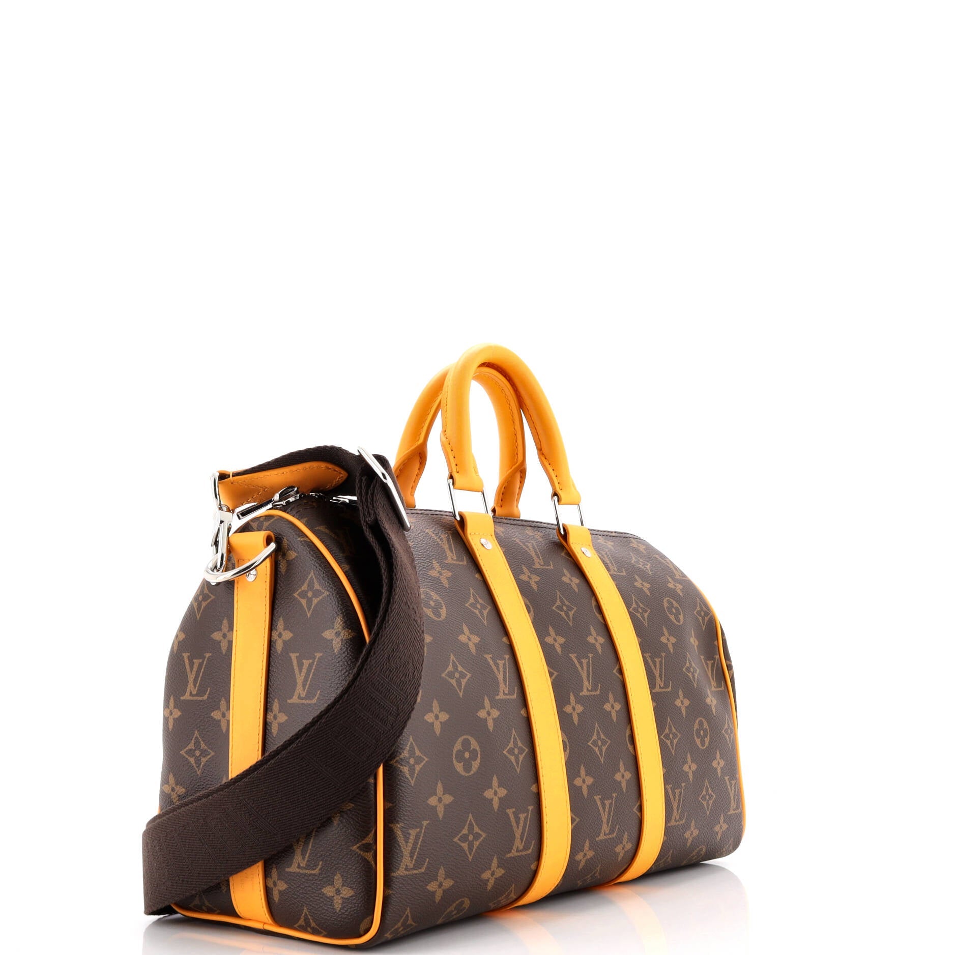 Keepall Bandouliere Bag Macassar Monogram Canvas 35