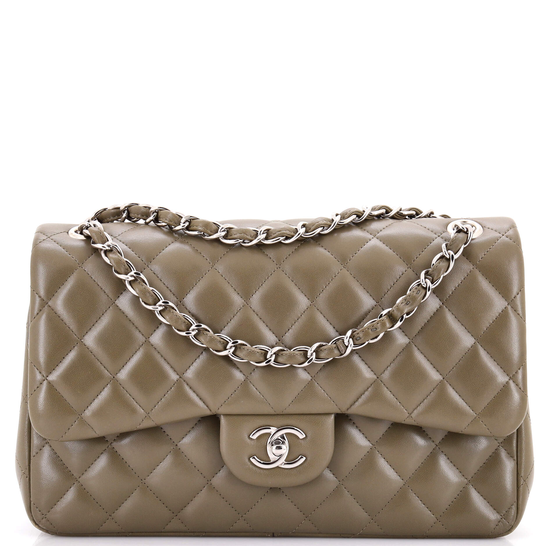 Classic Double Flap Bag Quilted Lambskin Jumbo