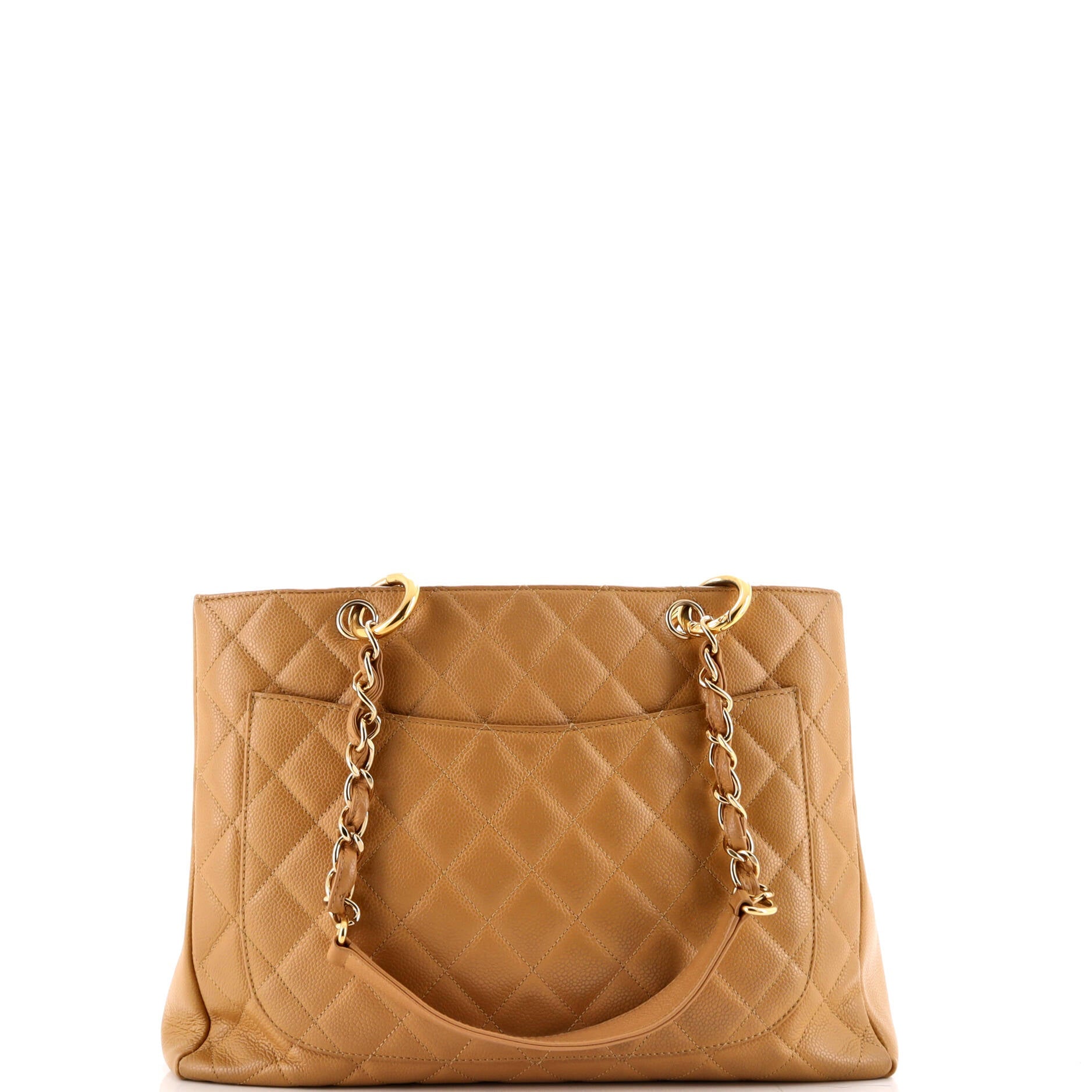 Grand Shopping Tote Quilted Caviar