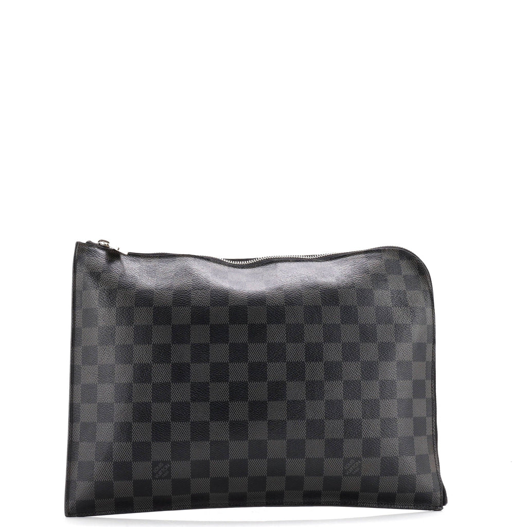 Zip Around Pochette Jour Damier Graphite GM
