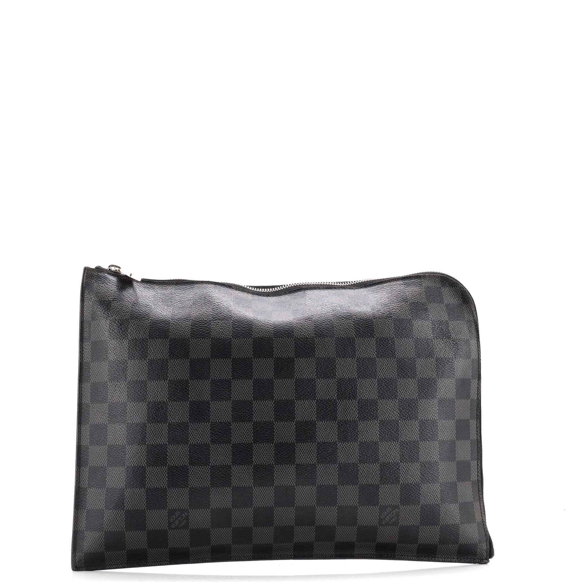 Zip Around Pochette Jour Damier Graphite GM