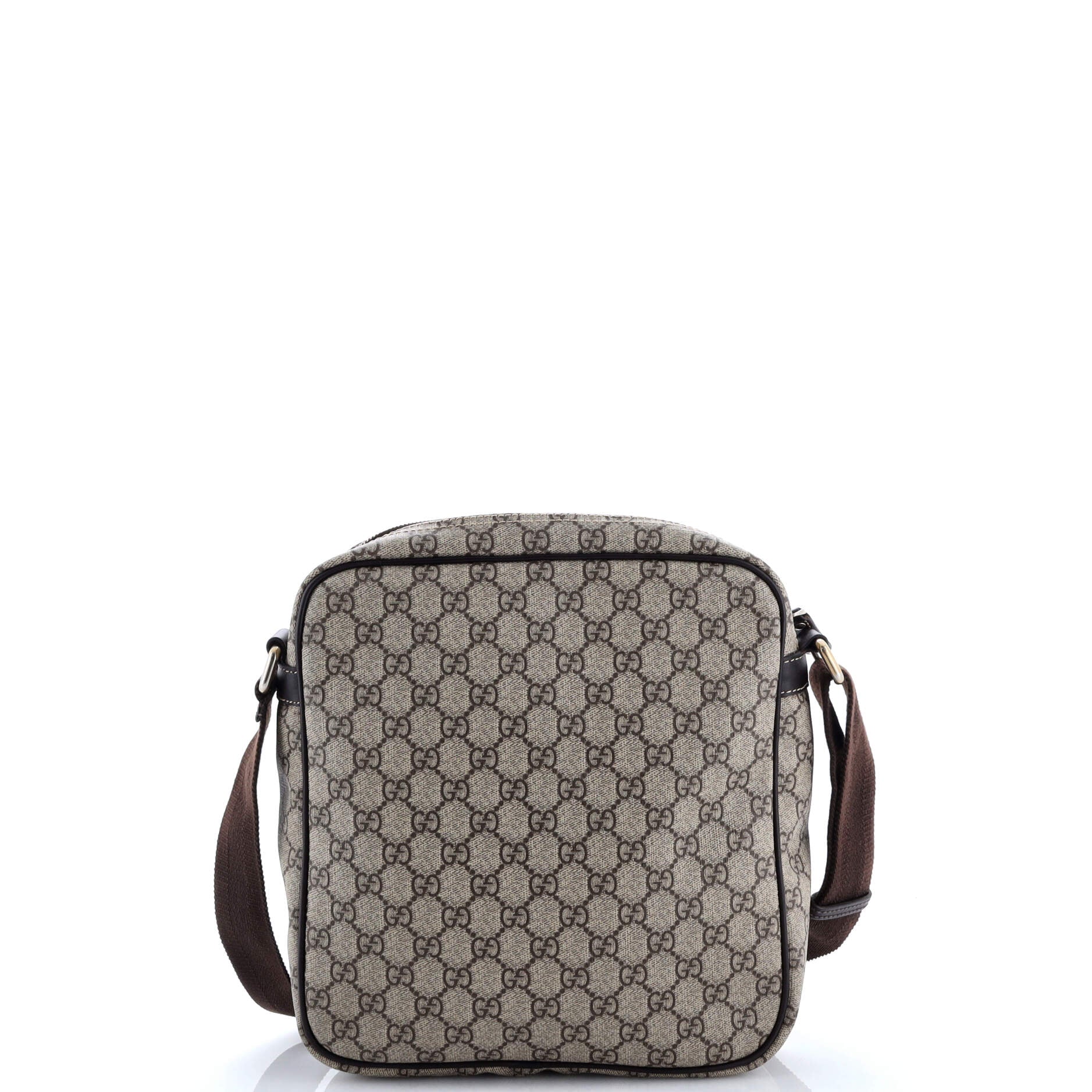Front Zip Messenger GG Coated Canvas Medium