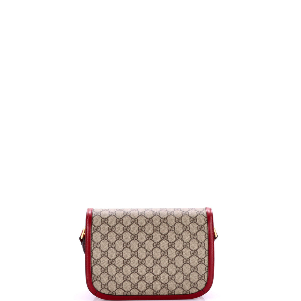 Horsebit 1955 Shoulder Bag GG Coated Canvas with Leather Small
