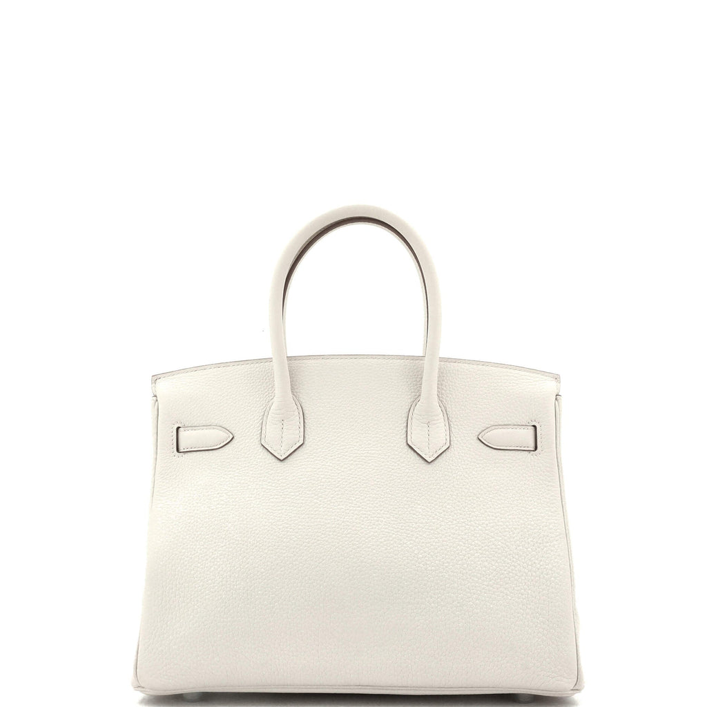 Birkin Handbag Light Togo with Palladium Hardware 30