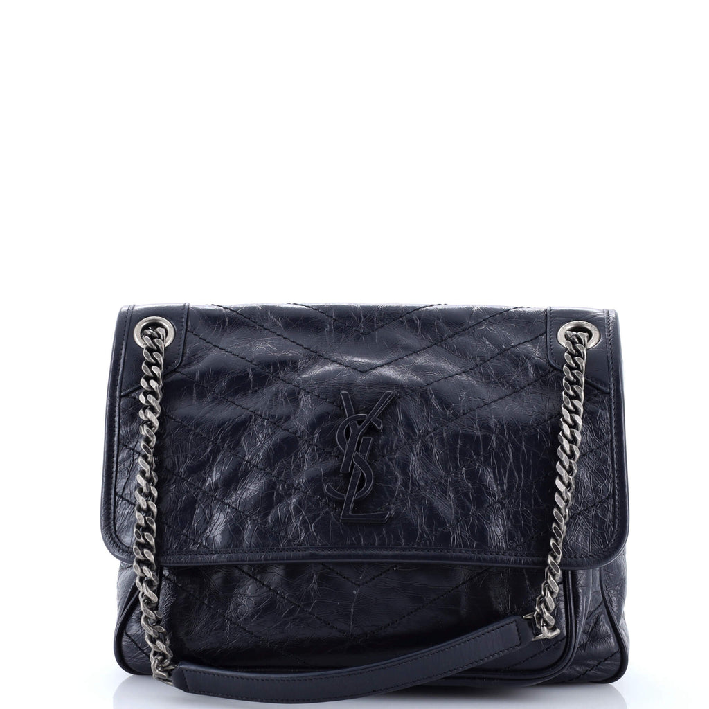 Niki Chain Flap Bag Matelasse Chevron Leather Medium