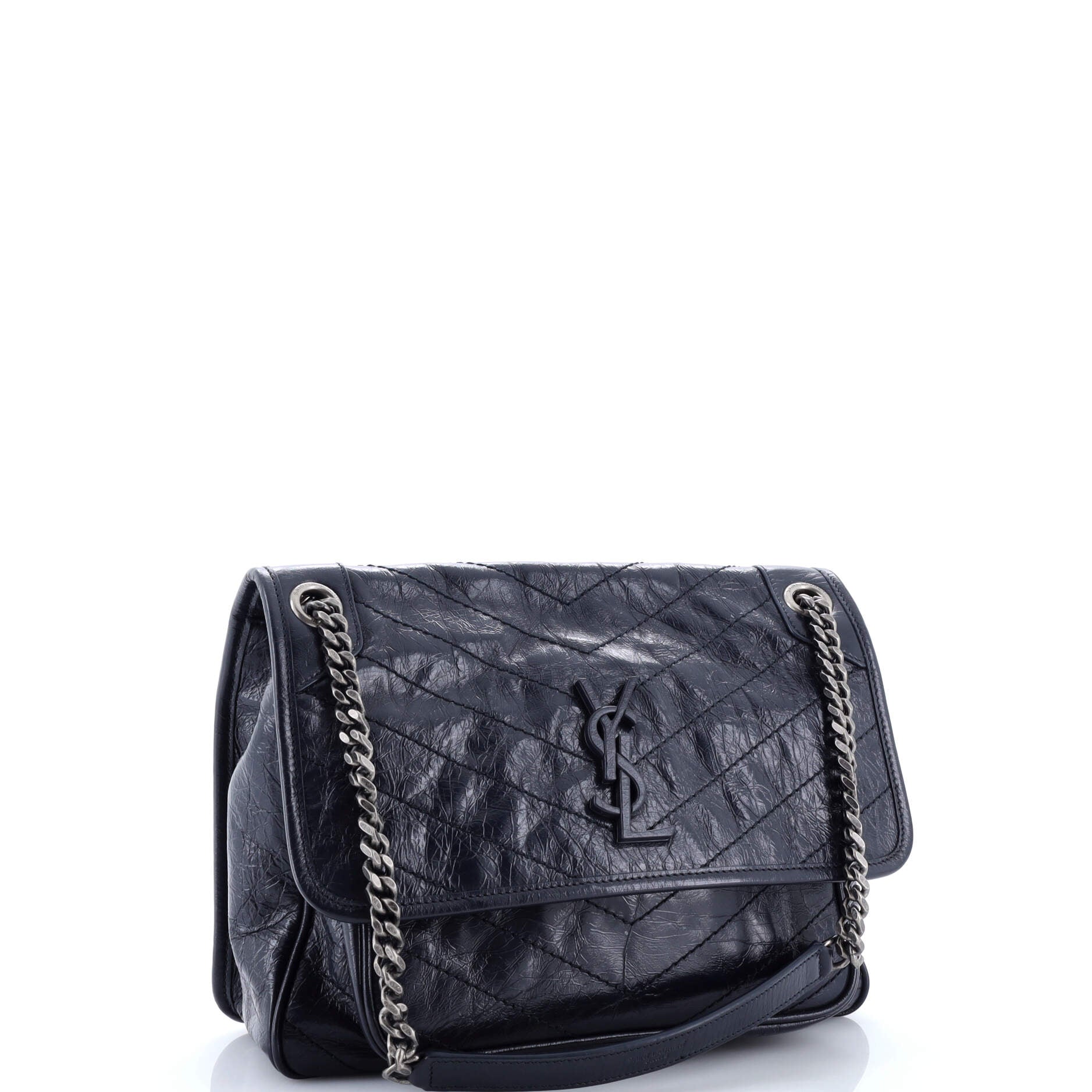 Niki Chain Flap Bag Matelasse Chevron Leather Medium
