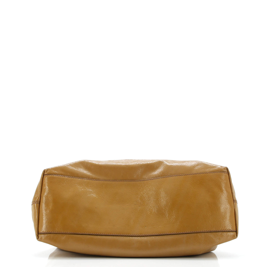 Soho Chain Strap Shoulder Bag Patent Medium