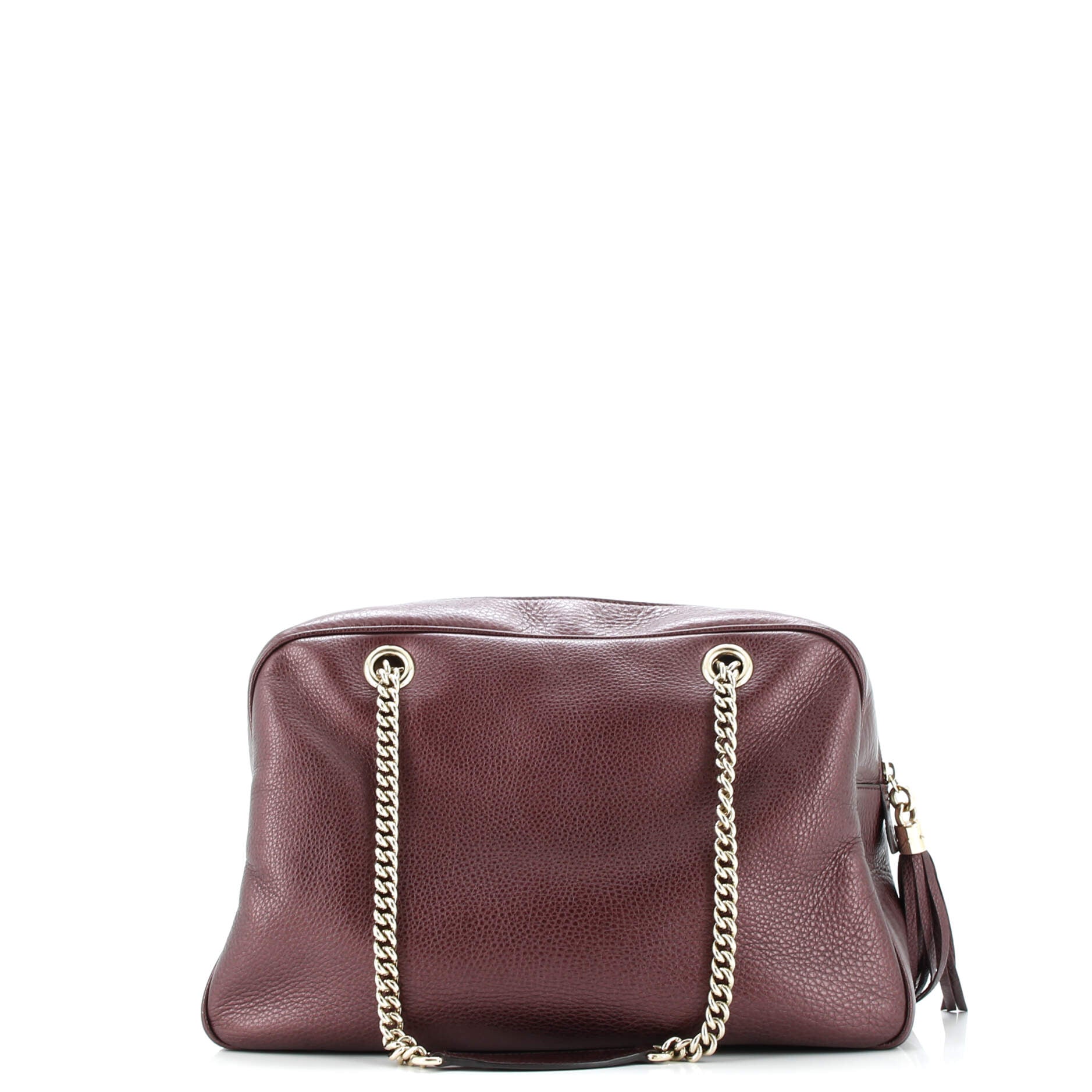 Soho Chain Zip Shoulder Bag Leather Medium