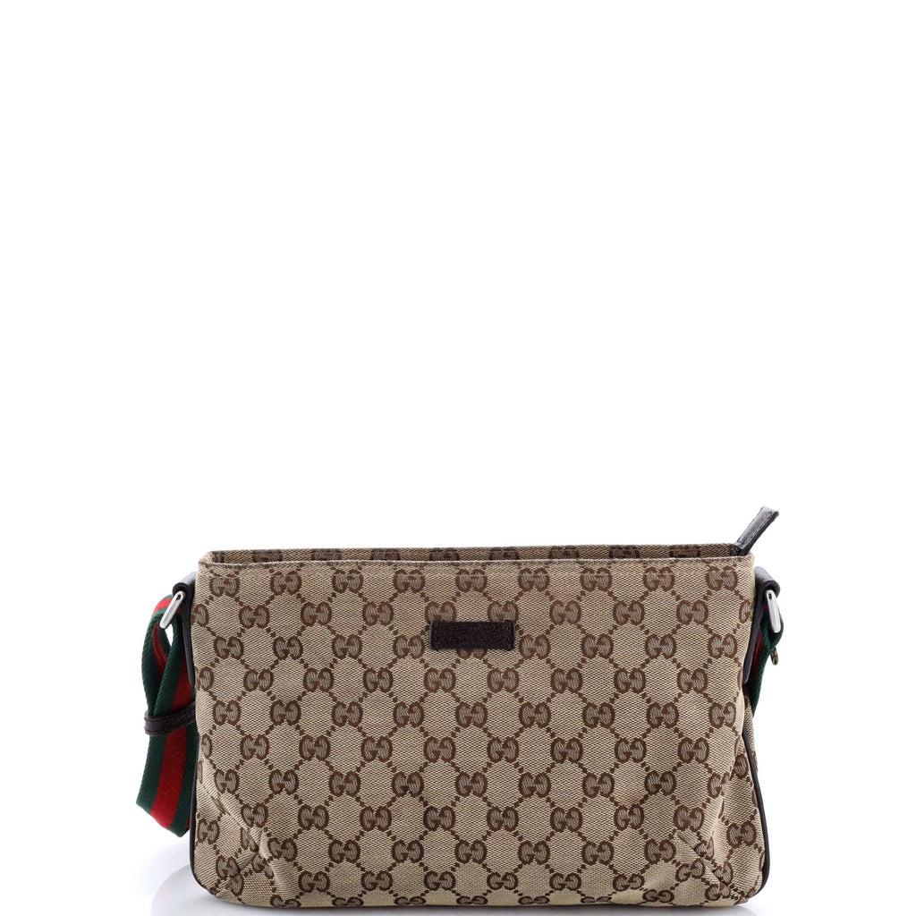 Web Strap Messenger Bag GG Canvas Small
